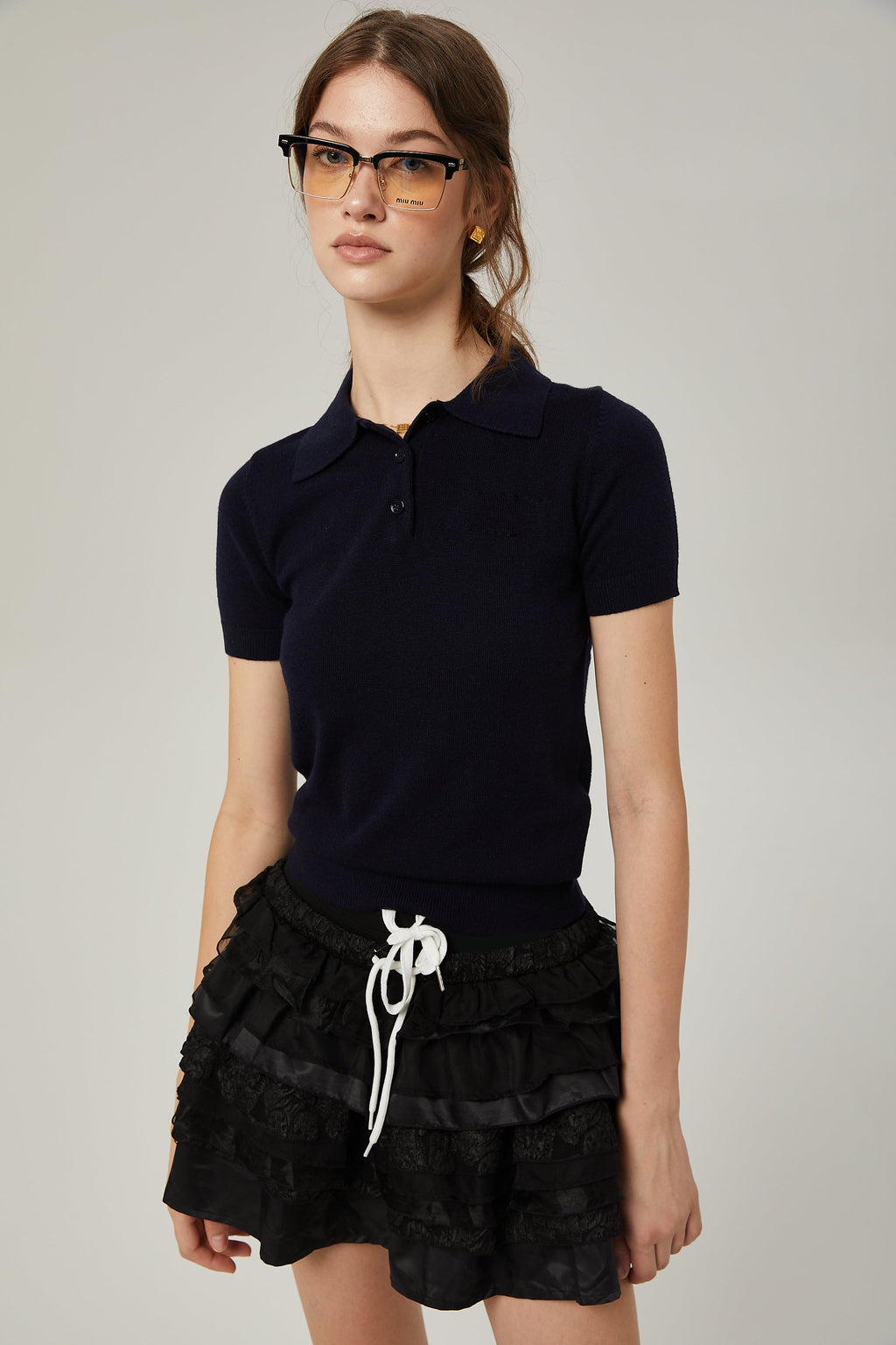 Φούστα Σε Γραμμή Α Με Στρώσεις Από Την Emmanuelle