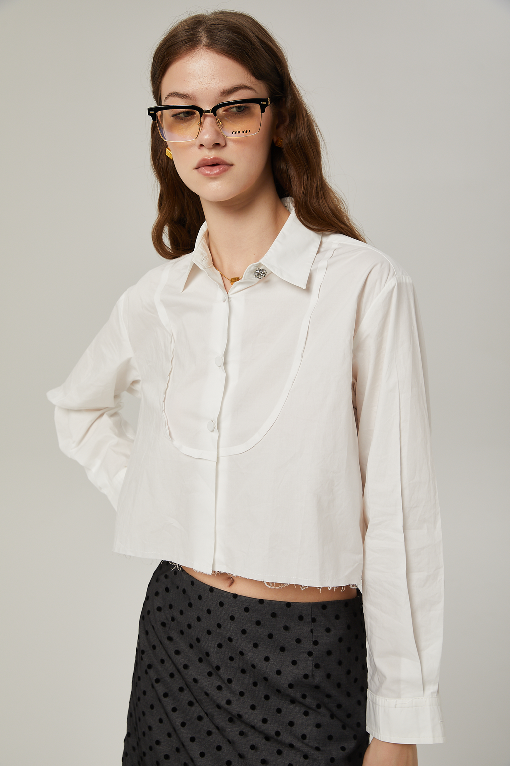 Κοντό Πουκάμισο Marie Classic Collar