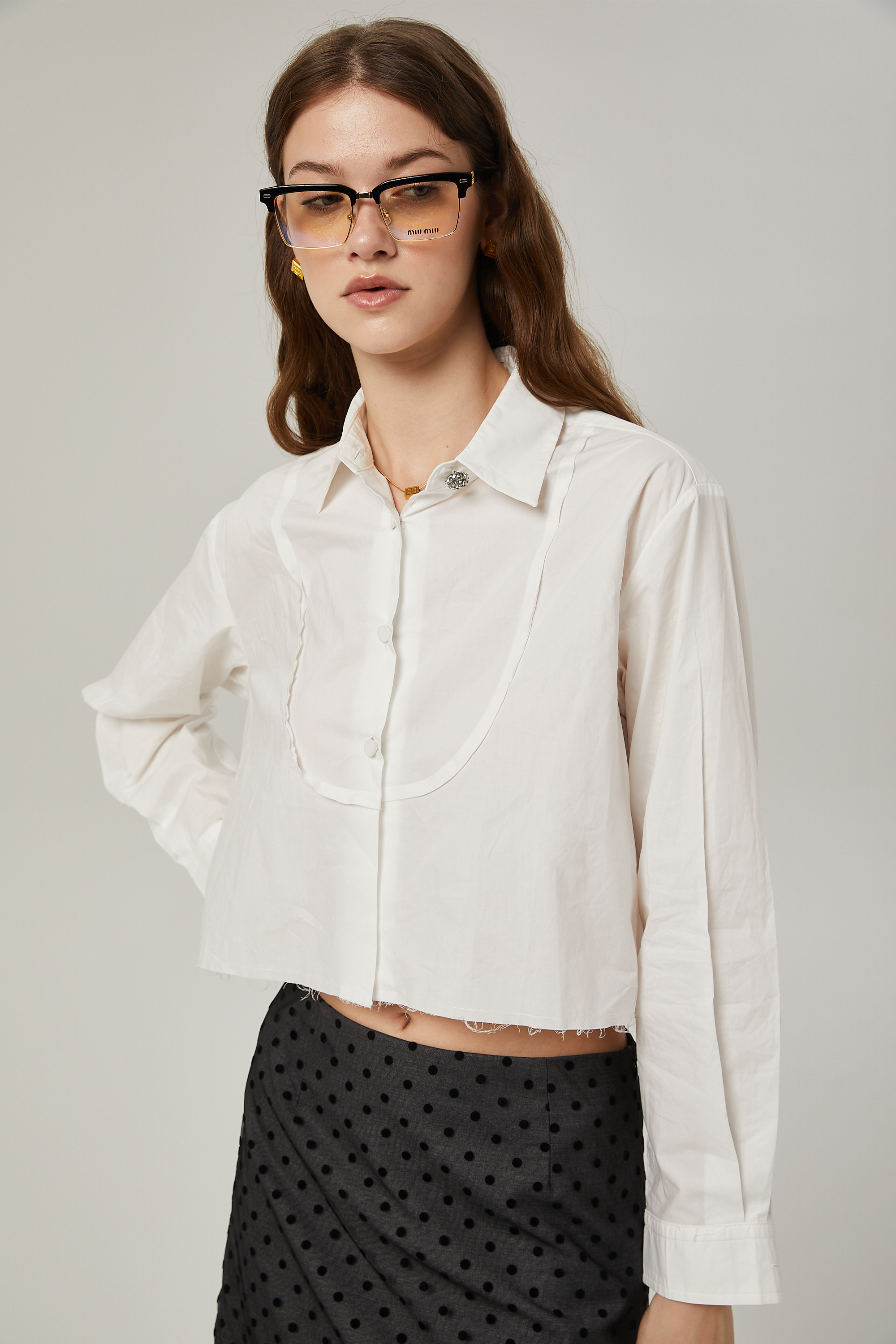 Κοντό Πουκάμισο Marie Classic Collar