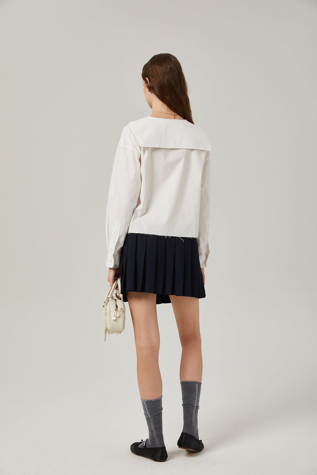 Κοντό Πουκάμισο Bérénice Με Γιακά Ναυτικού