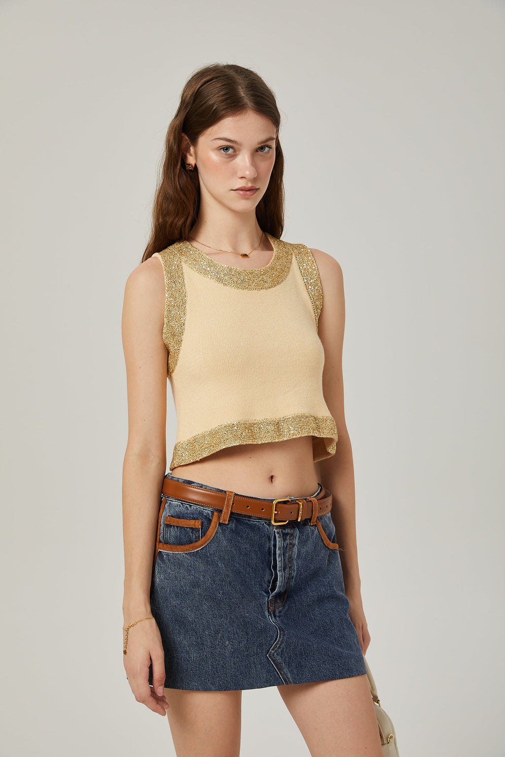 Κεντητό Γιλέκο Με Παγιέτα Cyrielle