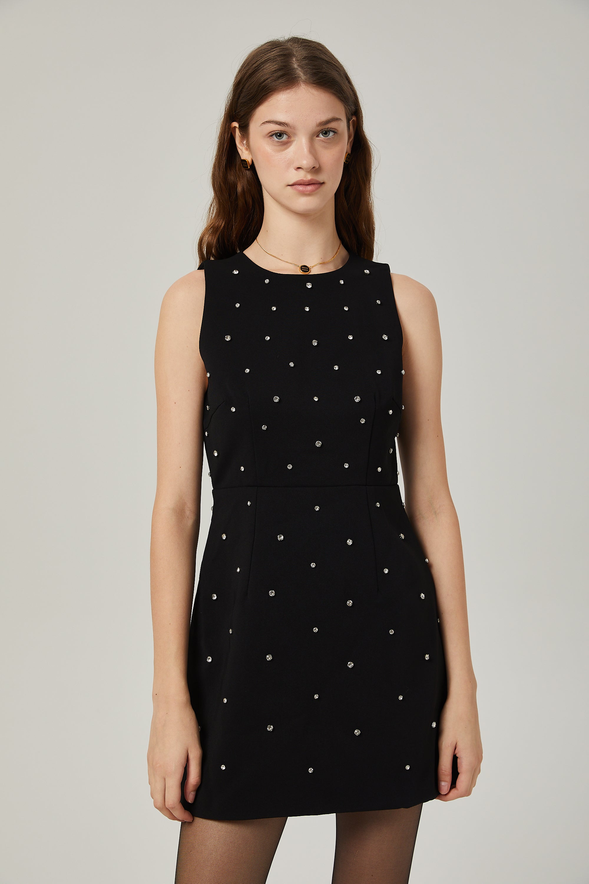 Μίνι Φόρεμα Σε Γραμμή Α Με Κέντημα Κρυστάλλων Penélope