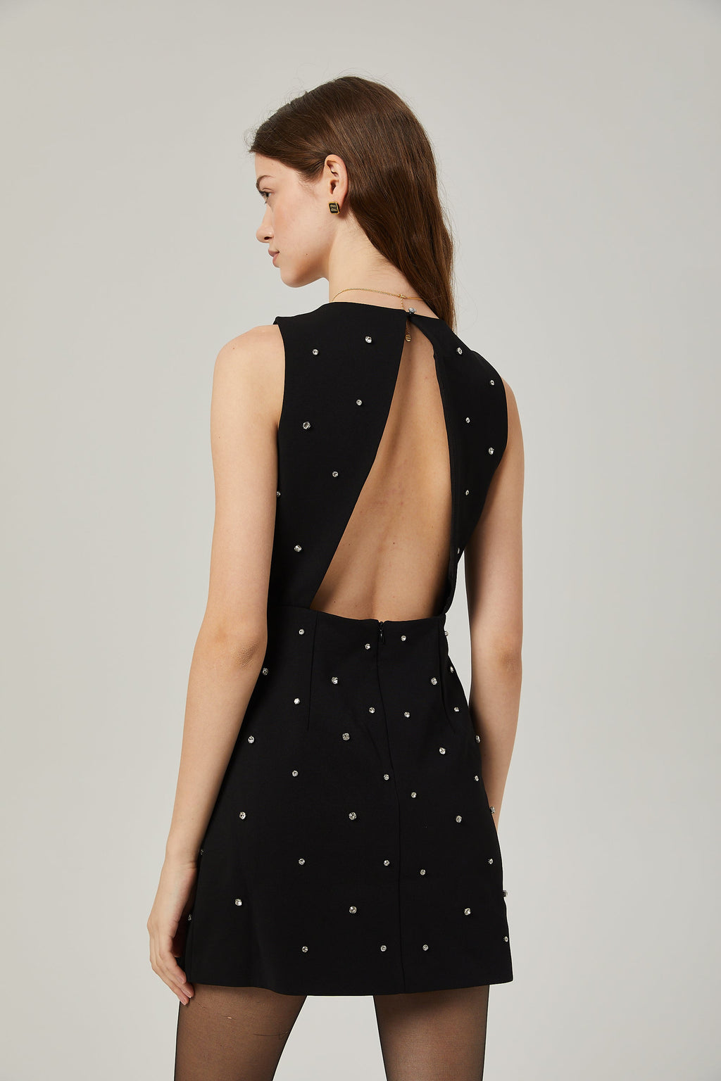 Μίνι Φόρεμα Σε Γραμμή Α Με Κέντημα Κρυστάλλων Penélope