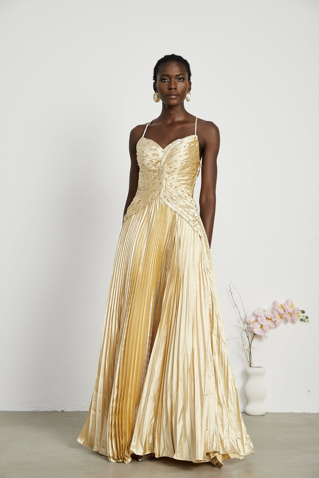 Φόρεμα Eline Με Πτυχώσεις Και Μάξι Φόρεμα ®