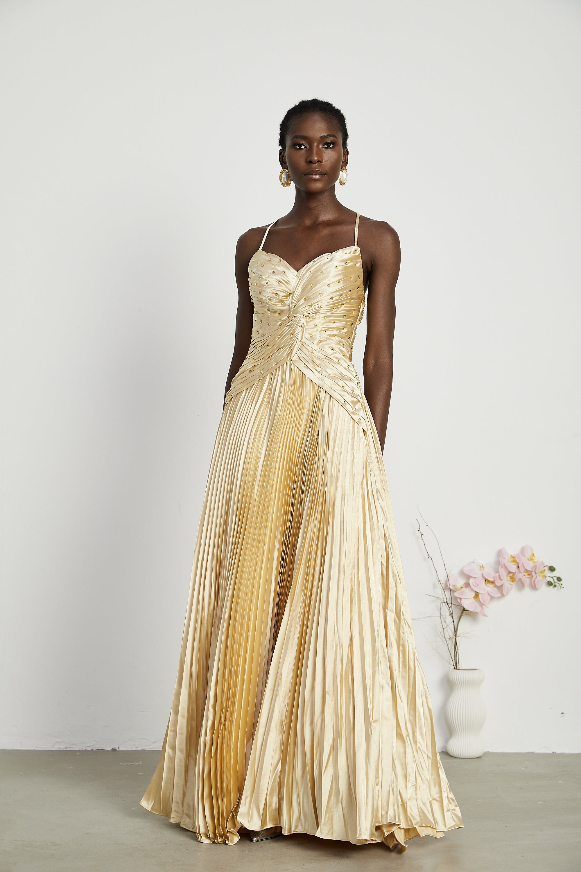 Φόρεμα Eline Με Πτυχώσεις Και Μάξι Φόρεμα ®