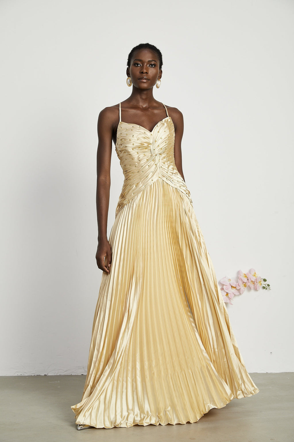 Φόρεμα Eline Με Πτυχώσεις Και Μάξι Φόρεμα ®