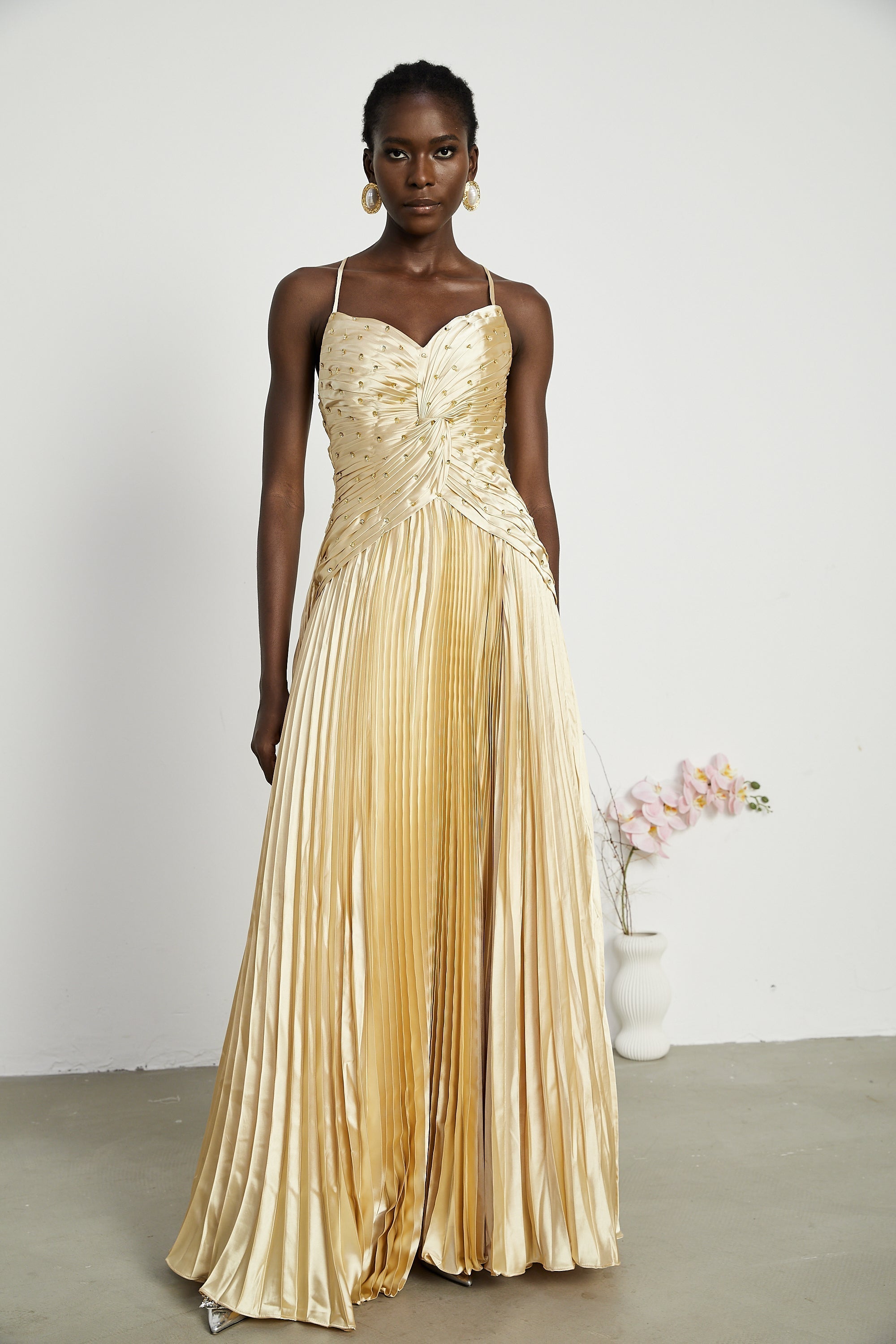 Φόρεμα Eline Με Πτυχώσεις Και Μάξι Φόρεμα ®