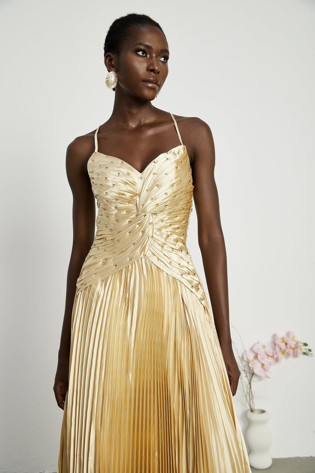 Φόρεμα Eline Με Πτυχώσεις Και Μάξι Φόρεμα ®