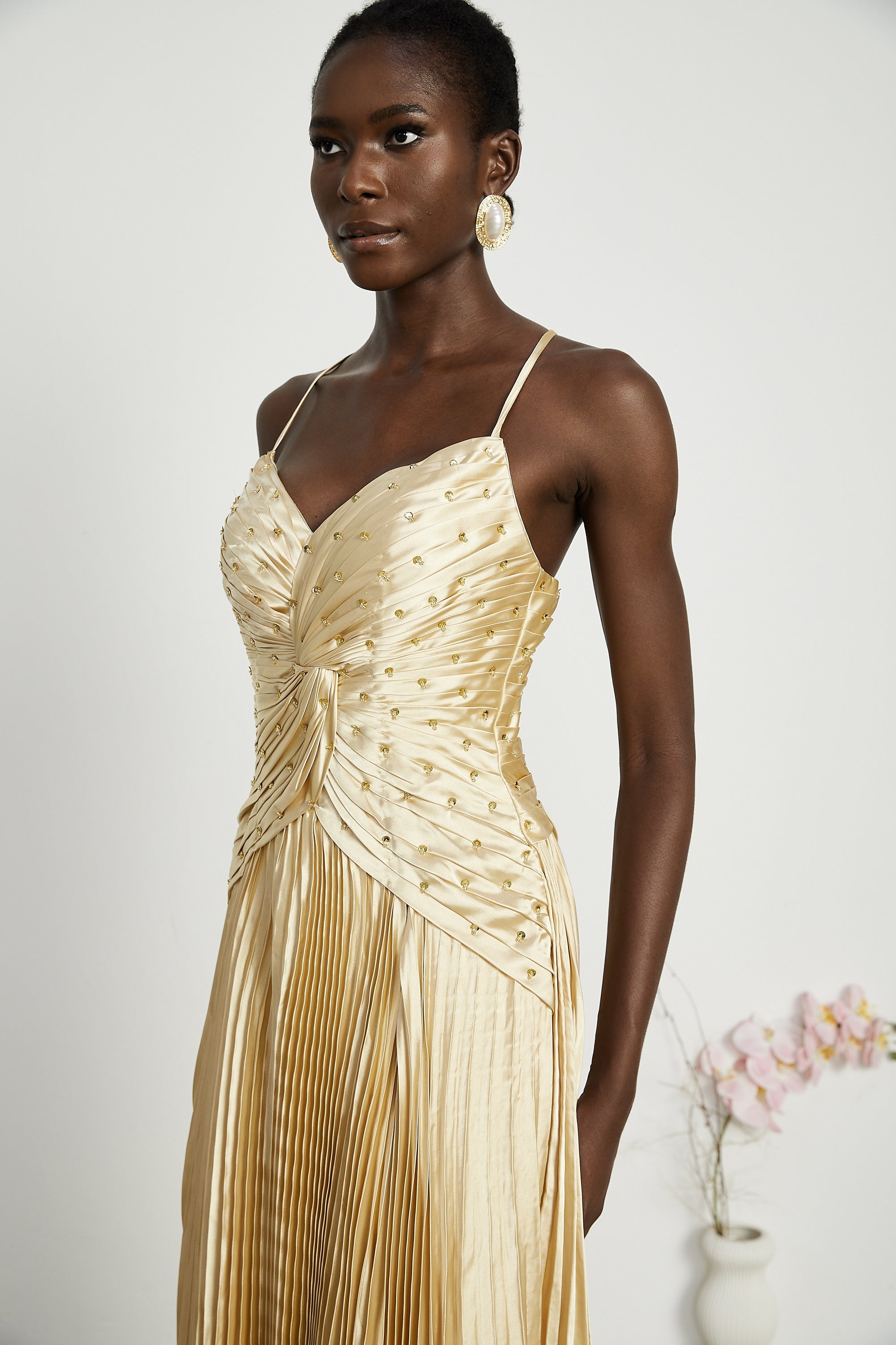 Φόρεμα Eline Με Πτυχώσεις Και Μάξι Φόρεμα ®