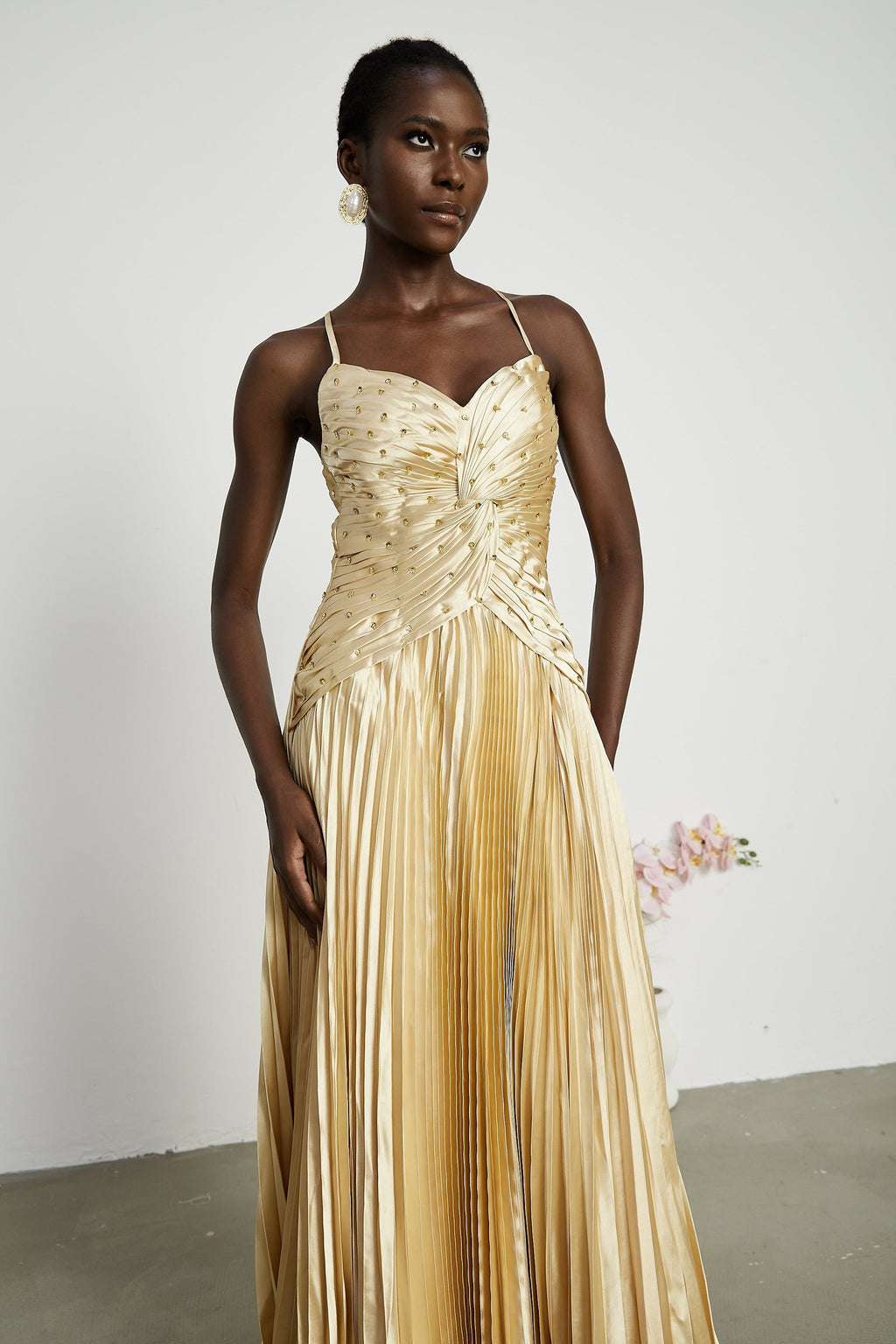 Φόρεμα Eline Με Πτυχώσεις Και Μάξι Φόρεμα ®