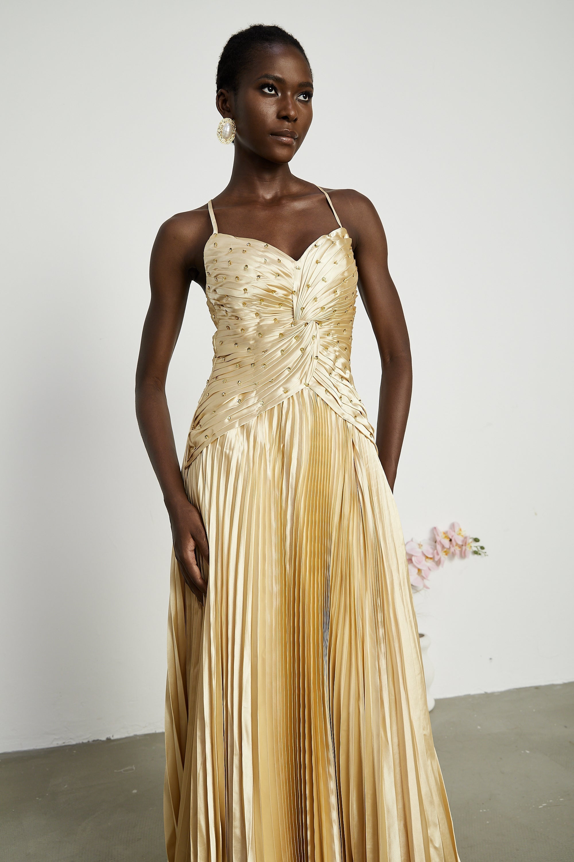 Φόρεμα Eline Με Πτυχώσεις Και Μάξι Φόρεμα ®