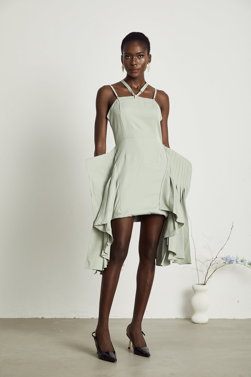 Μίνι Φόρεμα Με Στρώσεις Και Τελείωμα Michel