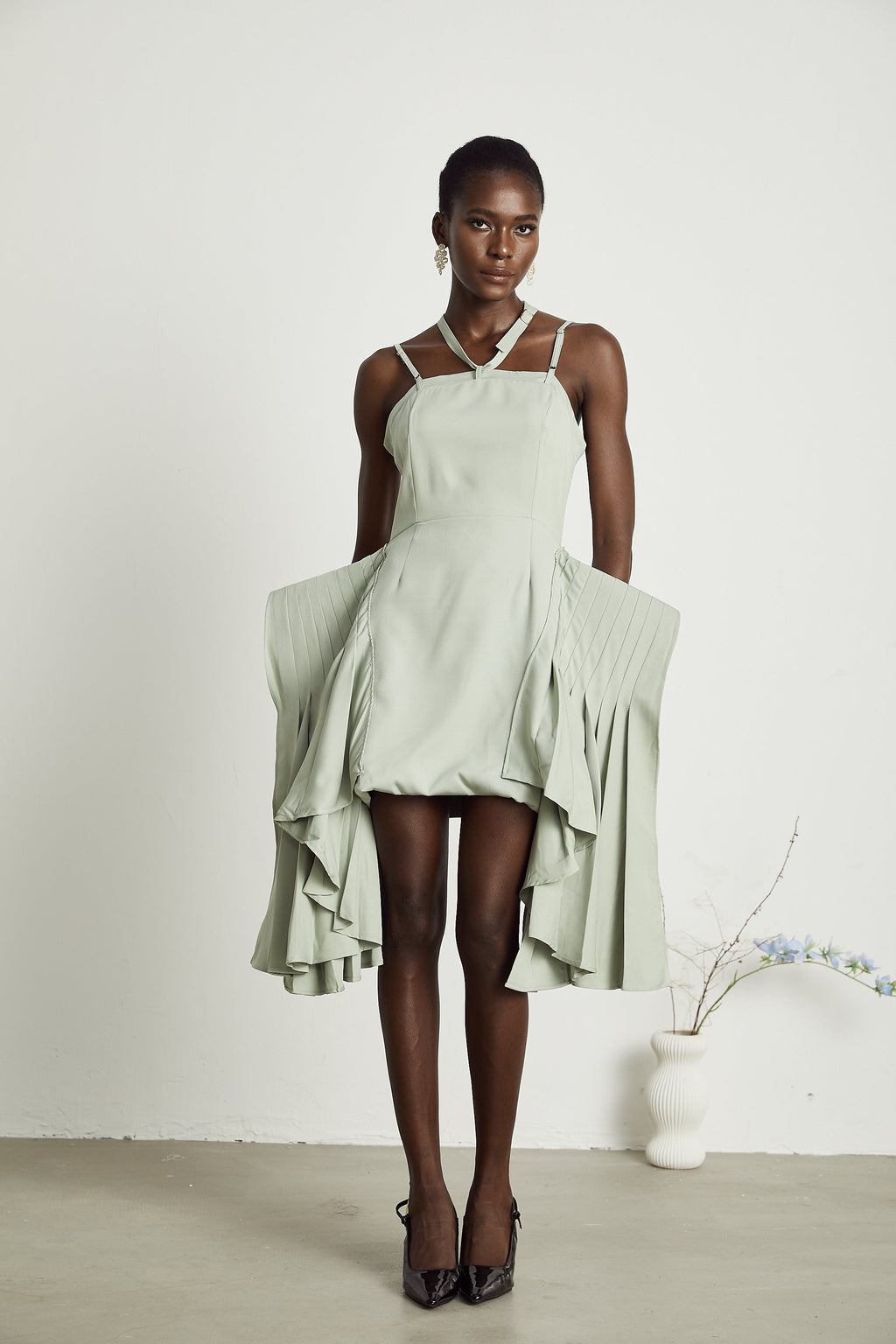 Μίνι Φόρεμα Με Στρώσεις Και Τελείωμα Michel