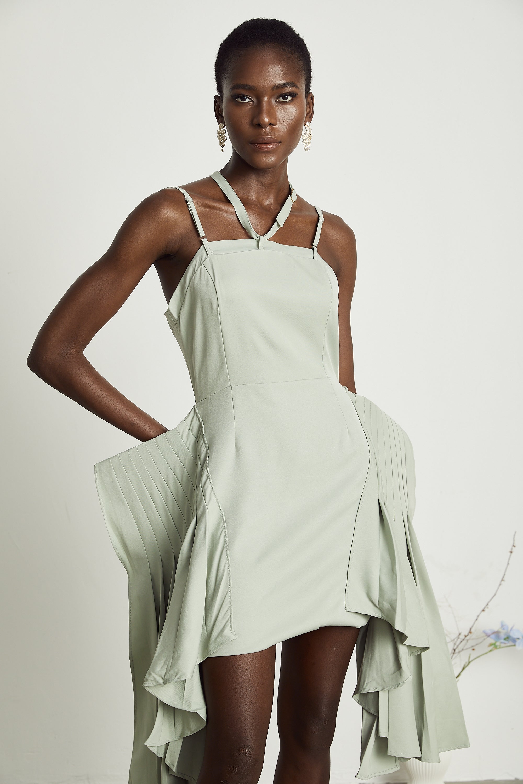 Μίνι Φόρεμα Με Στρώσεις Και Τελείωμα Michel