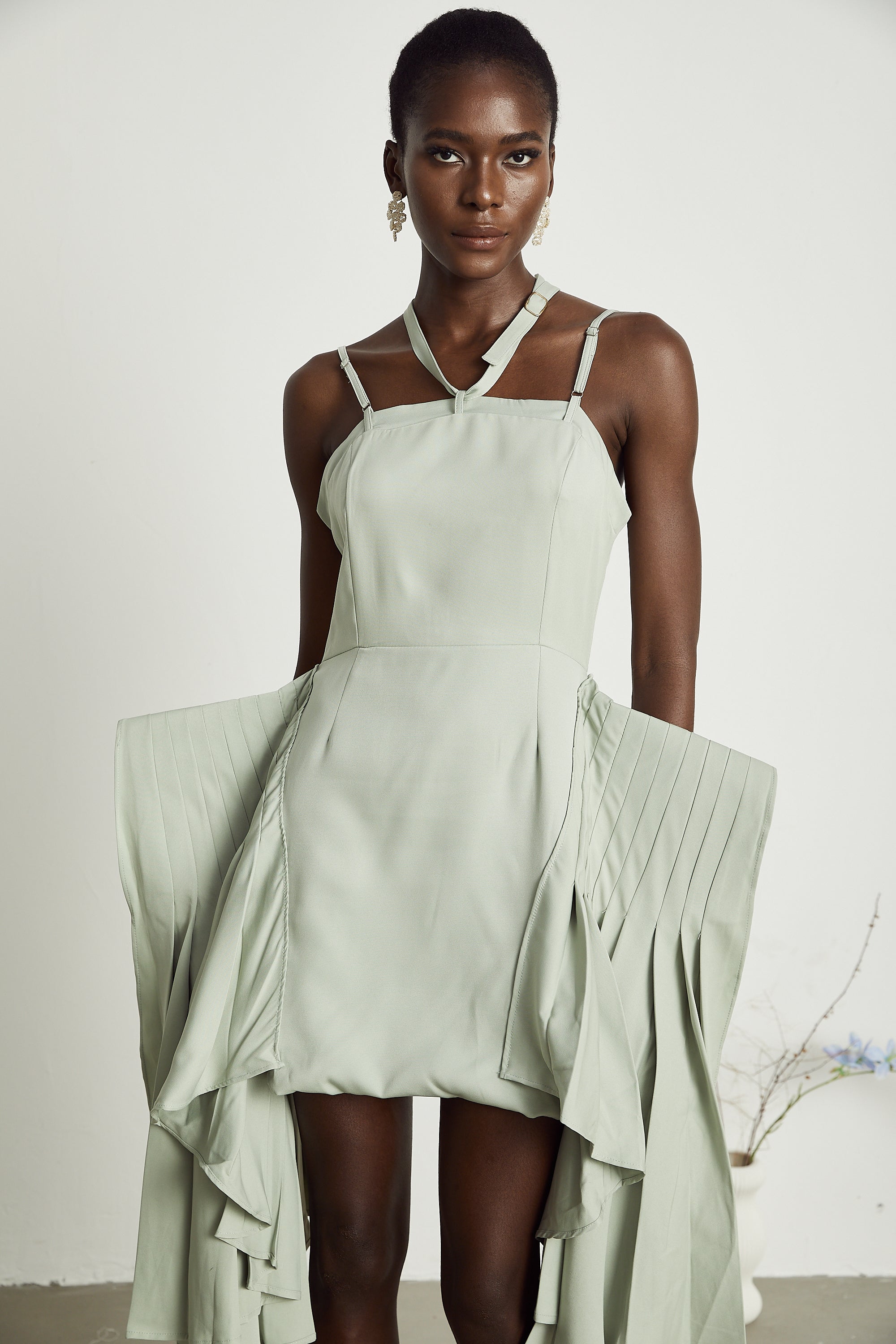 Μίνι Φόρεμα Με Στρώσεις Και Τελείωμα Michel