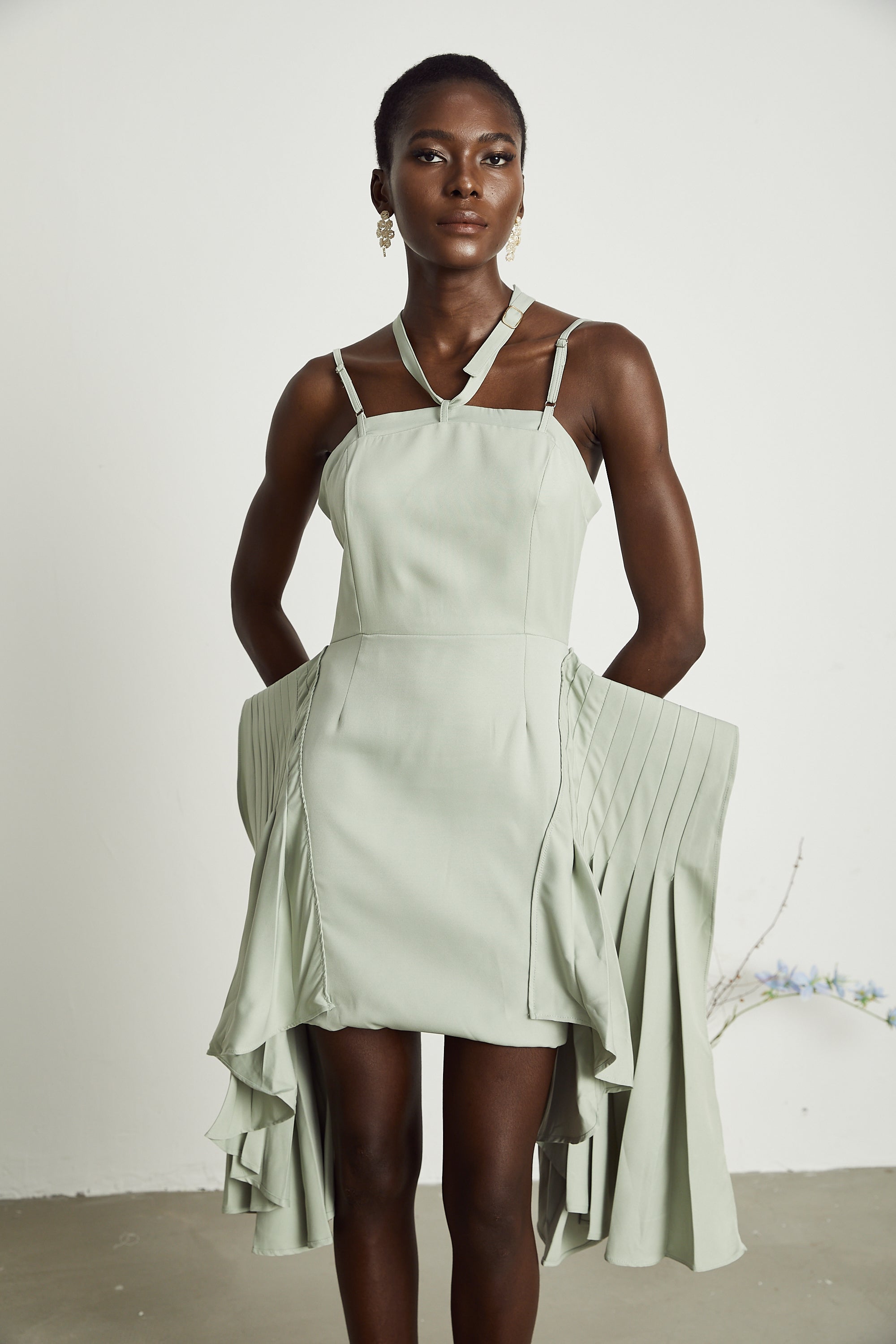 Μίνι Φόρεμα Με Στρώσεις Και Τελείωμα Michel