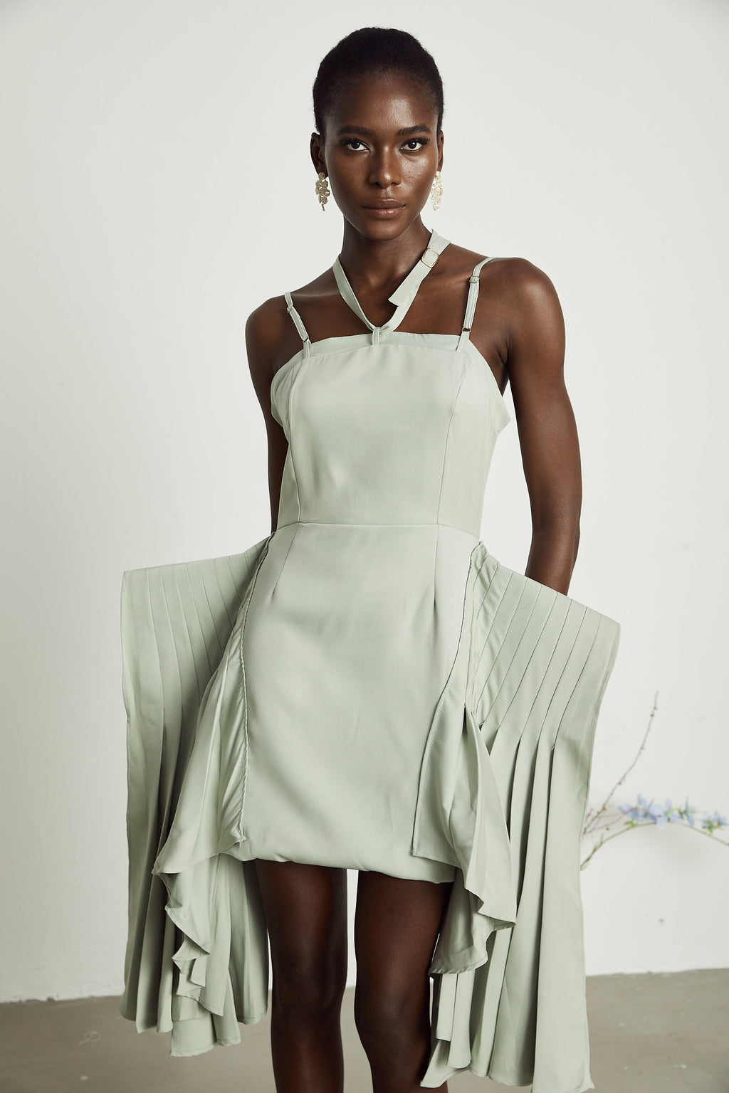 Μίνι Φόρεμα Με Στρώσεις Και Τελείωμα Michel