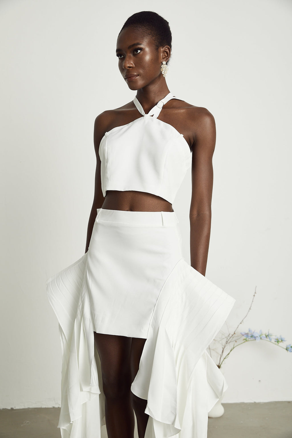 Σετ Από Κοντό Τοπ Και Φούστα Karina