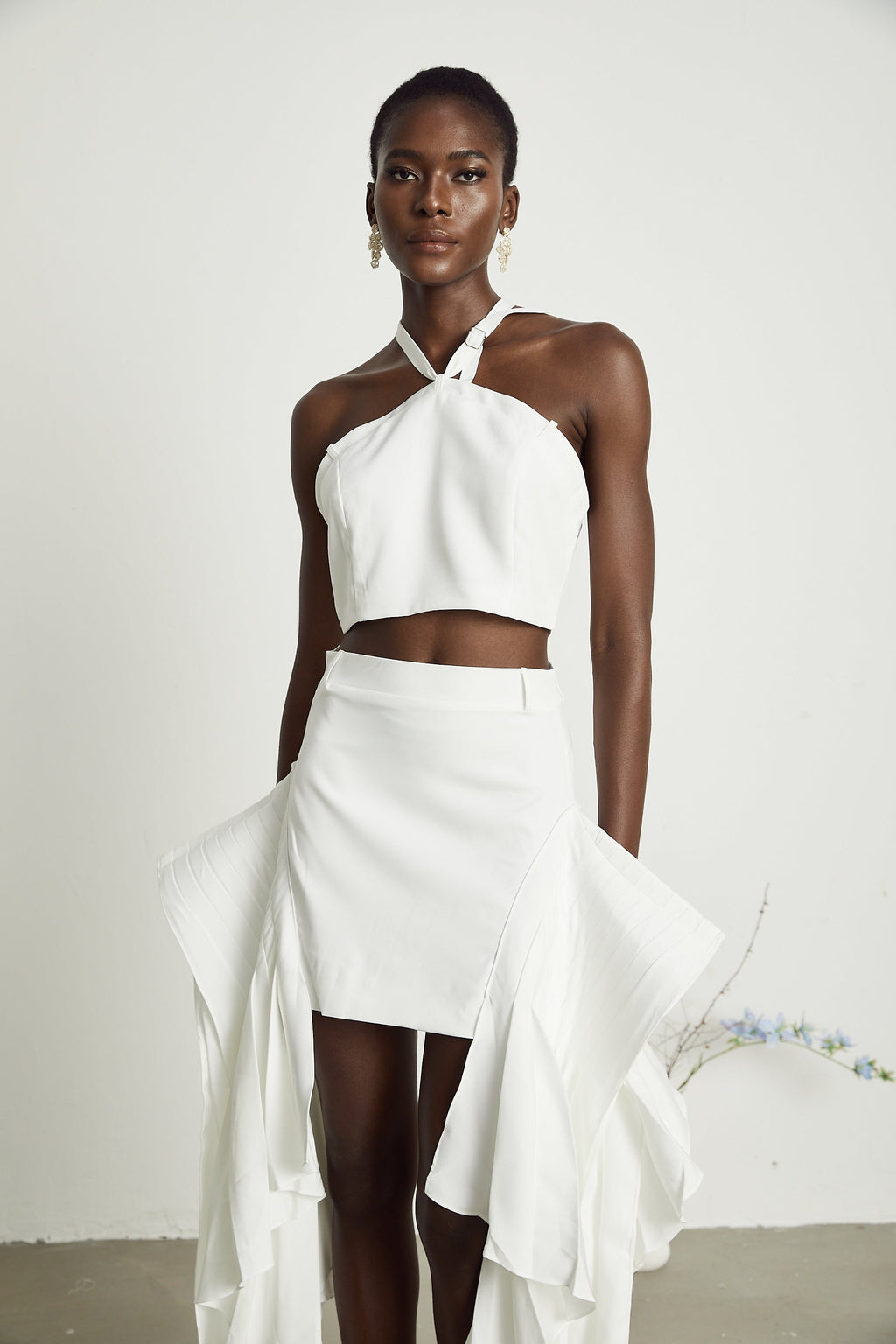 Σετ Από Κοντό Τοπ Και Φούστα Karina