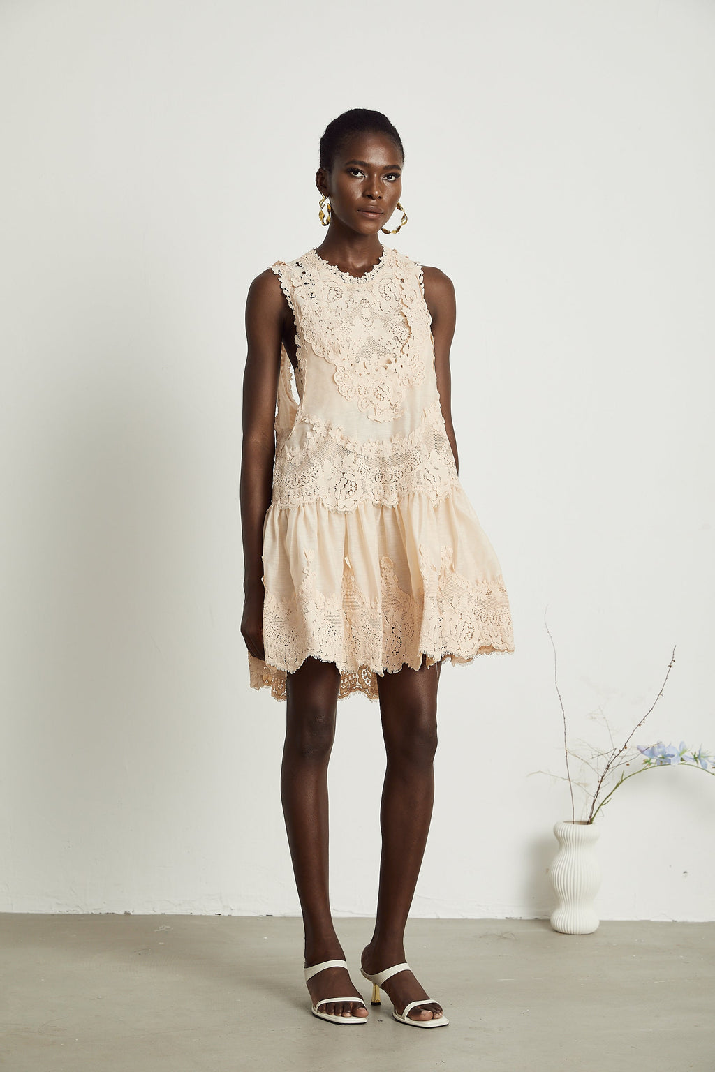 Μίνι Φόρεμα Dionne Με Δαντέλα Και Patchwork