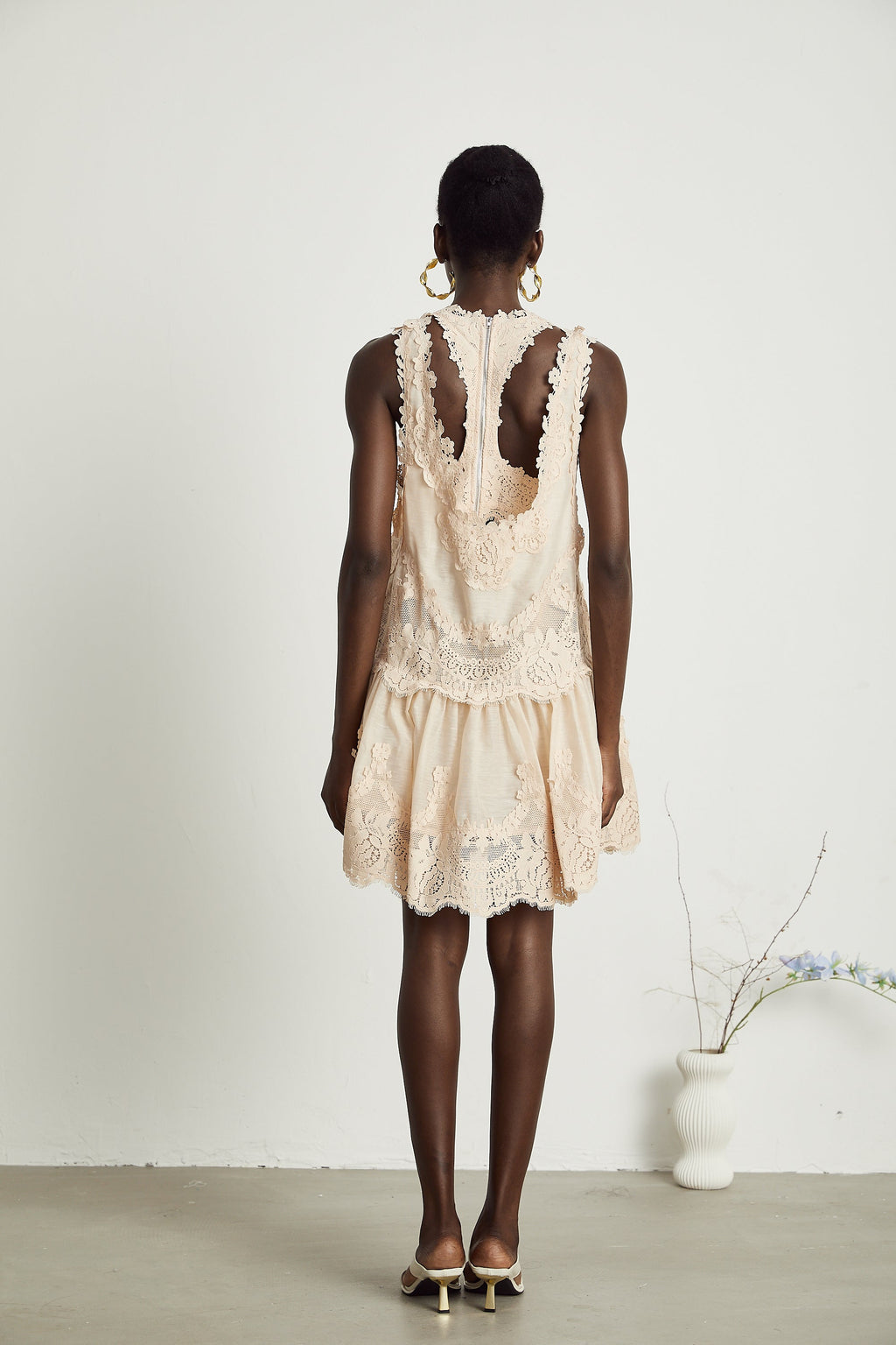 Μίνι Φόρεμα Dionne Με Δαντέλα Και Patchwork