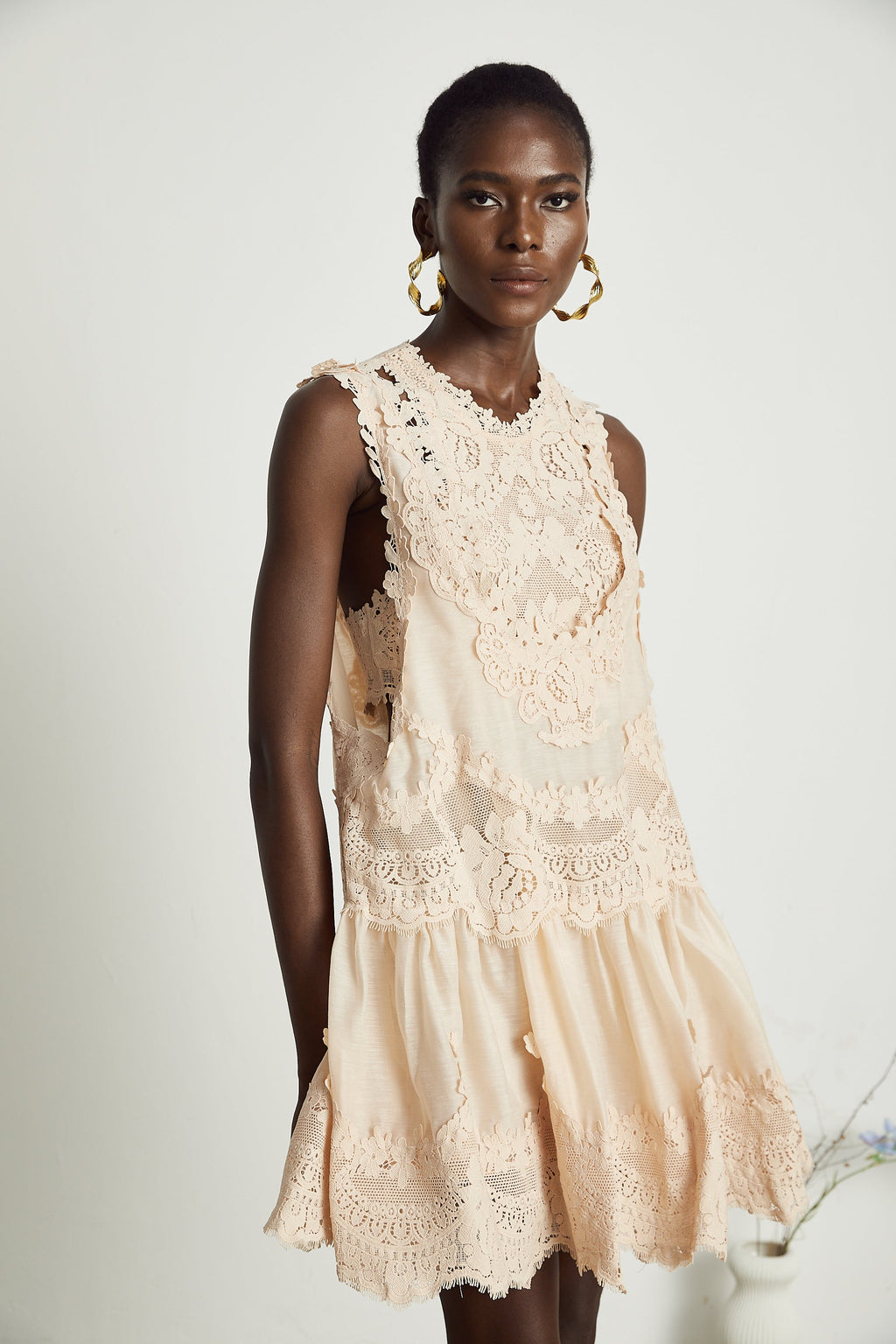 Μίνι Φόρεμα Dionne Με Δαντέλα Και Patchwork