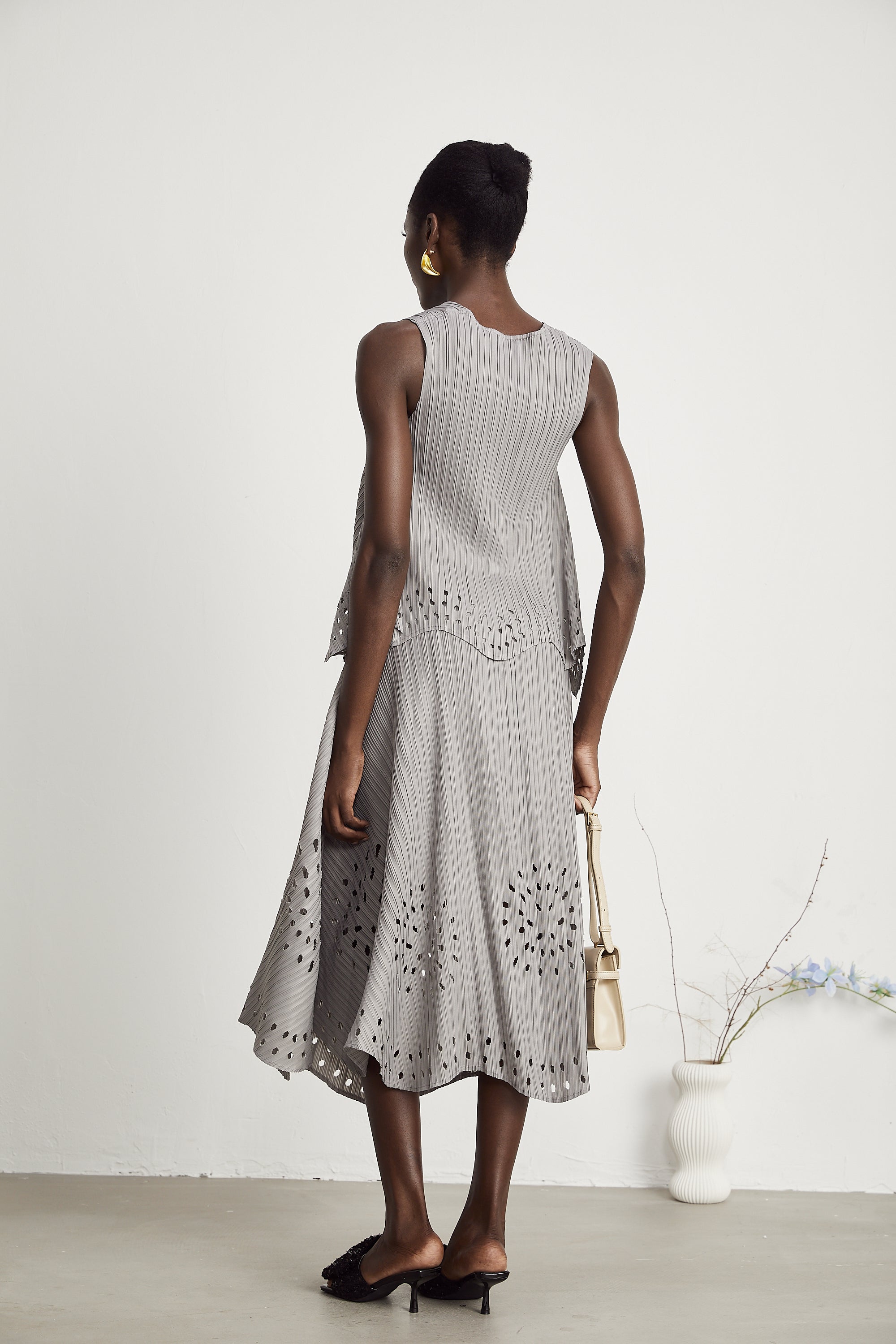 Σετ Ασορτί Μπλούζας Και Φούστας Geneviève Με Ελαστικό Άνοιγμα