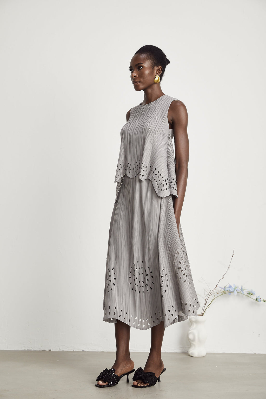 Σετ Ασορτί Μπλούζας Και Φούστας Geneviève Με Ελαστικό Άνοιγμα