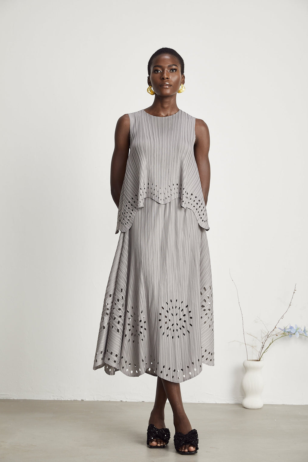 Σετ Ασορτί Μπλούζας Και Φούστας Geneviève Με Ελαστικό Άνοιγμα