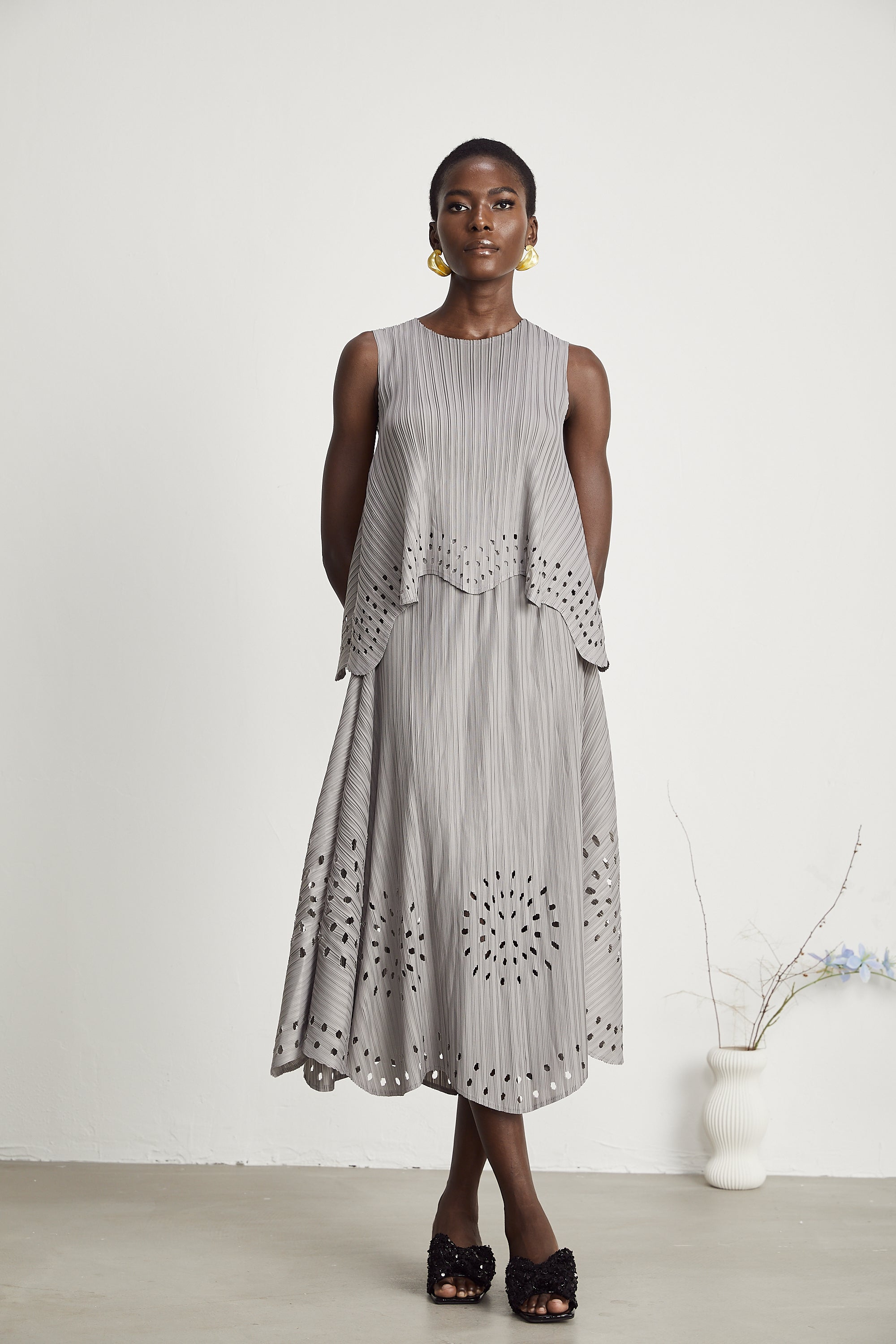 Σετ Ασορτί Μπλούζας Και Φούστας Geneviève Με Ελαστικό Άνοιγμα