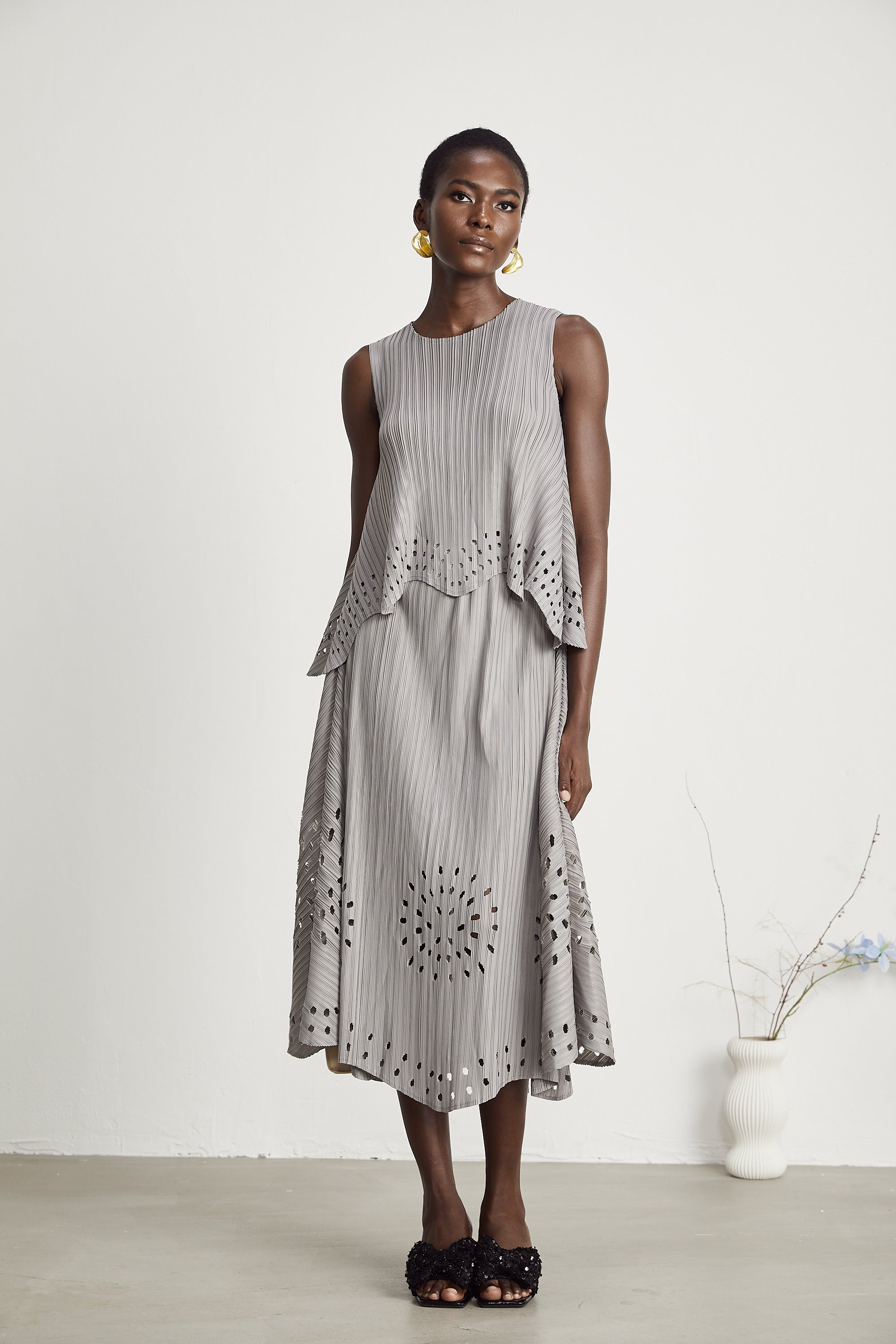 Σετ Ασορτί Μπλούζας Και Φούστας Geneviève Με Ελαστικό Άνοιγμα