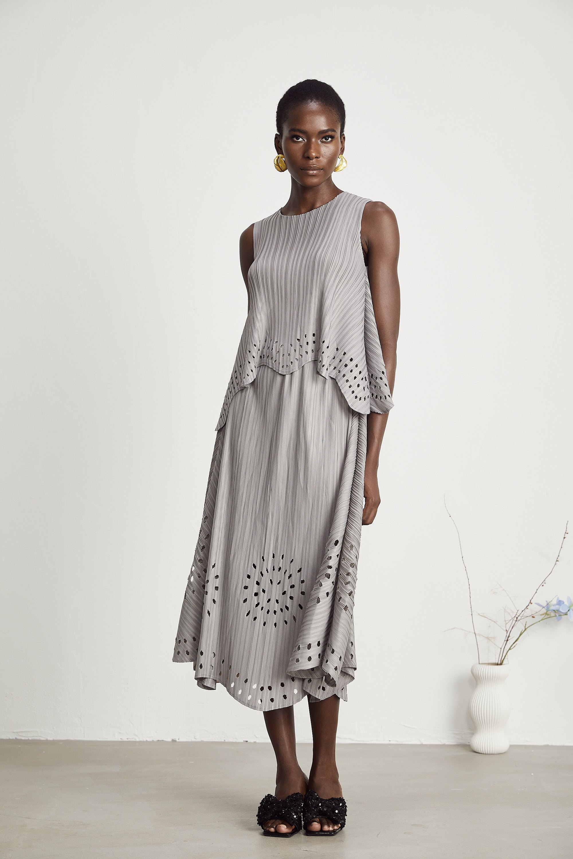 Σετ Ασορτί Μπλούζας Και Φούστας Geneviève Με Ελαστικό Άνοιγμα