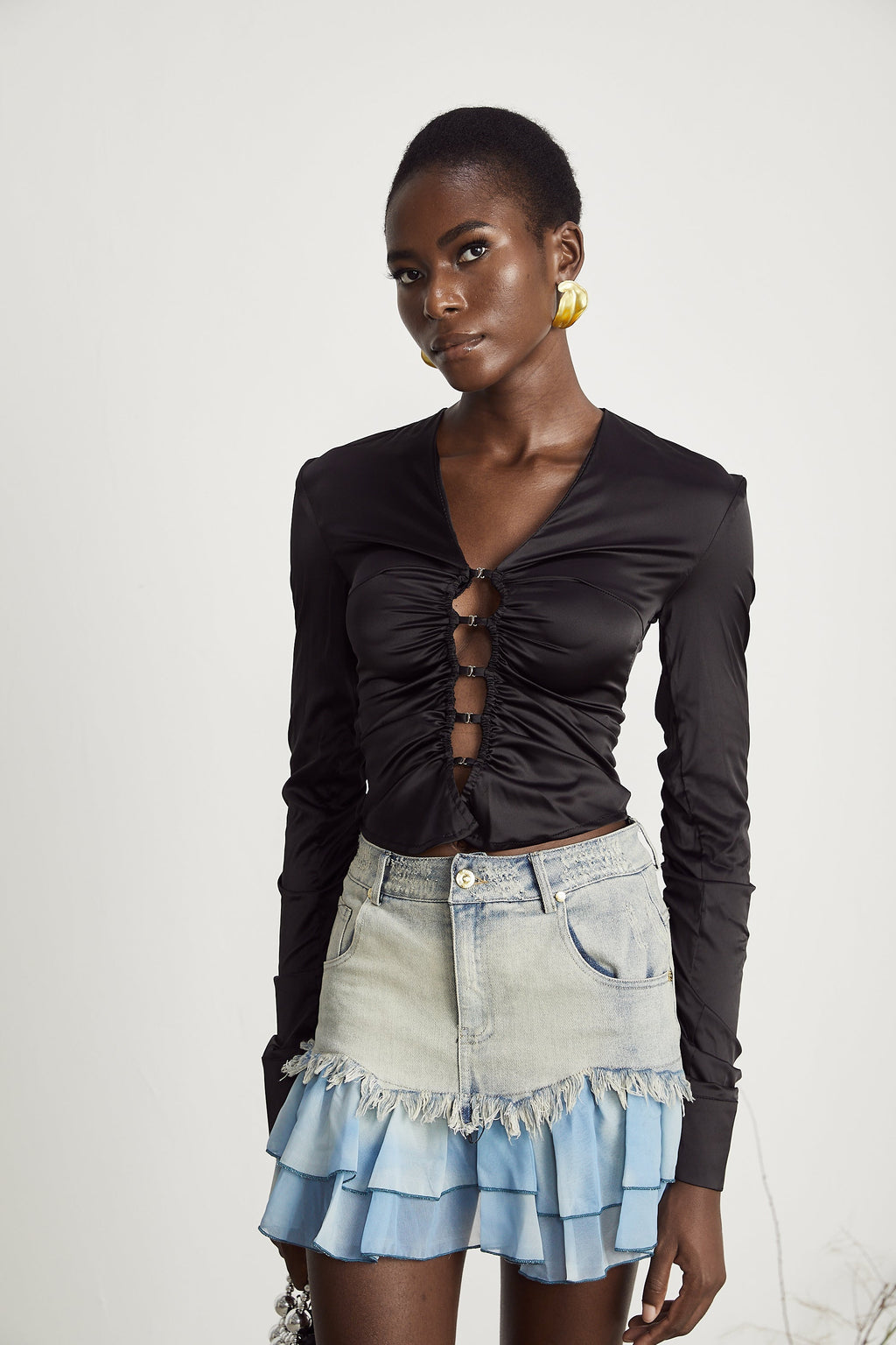 Σατέν Πουκάμισο Με Κοπή Φλωρεντίνα