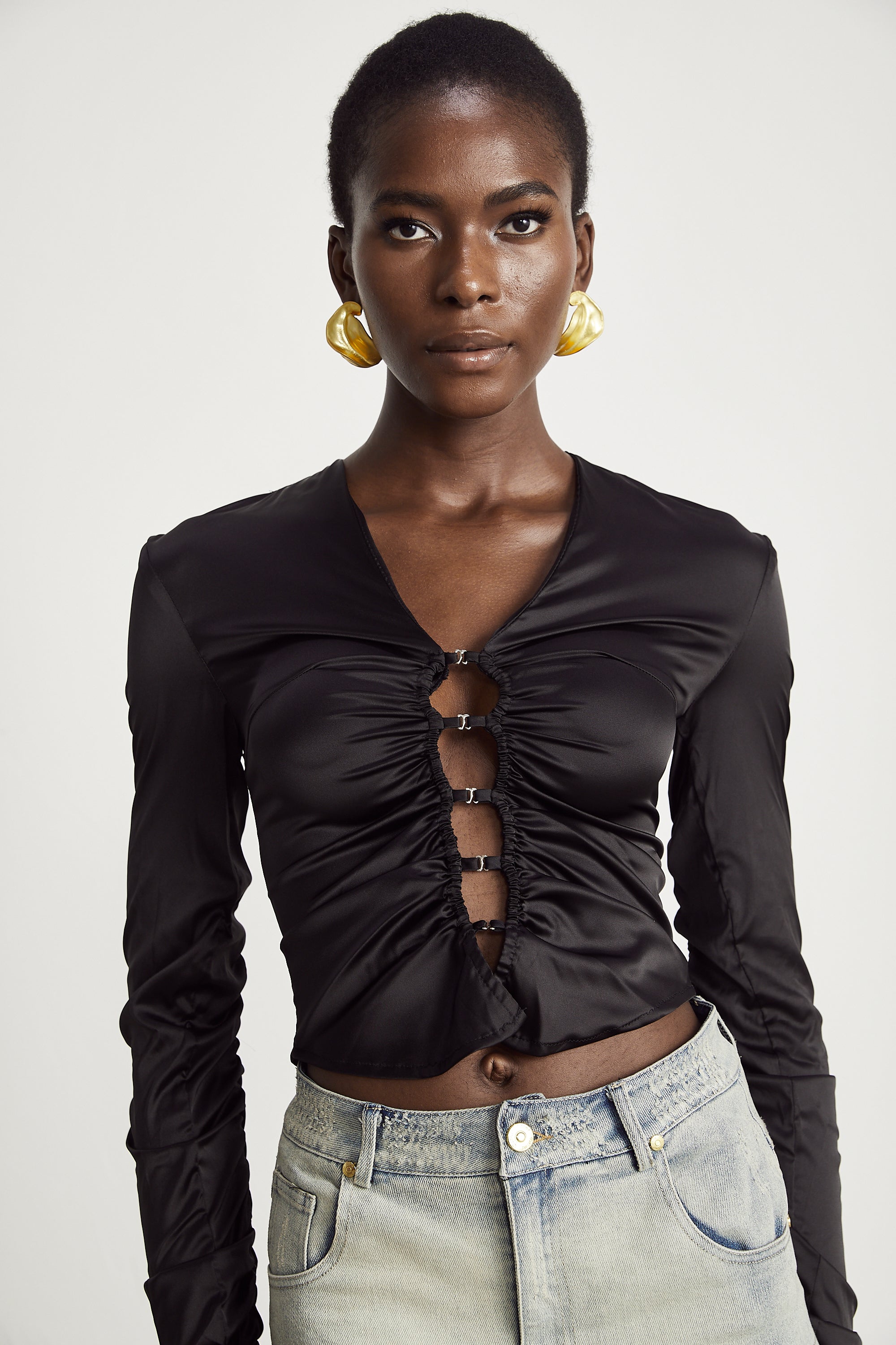 Σατέν Πουκάμισο Με Κοπή Φλωρεντίνα