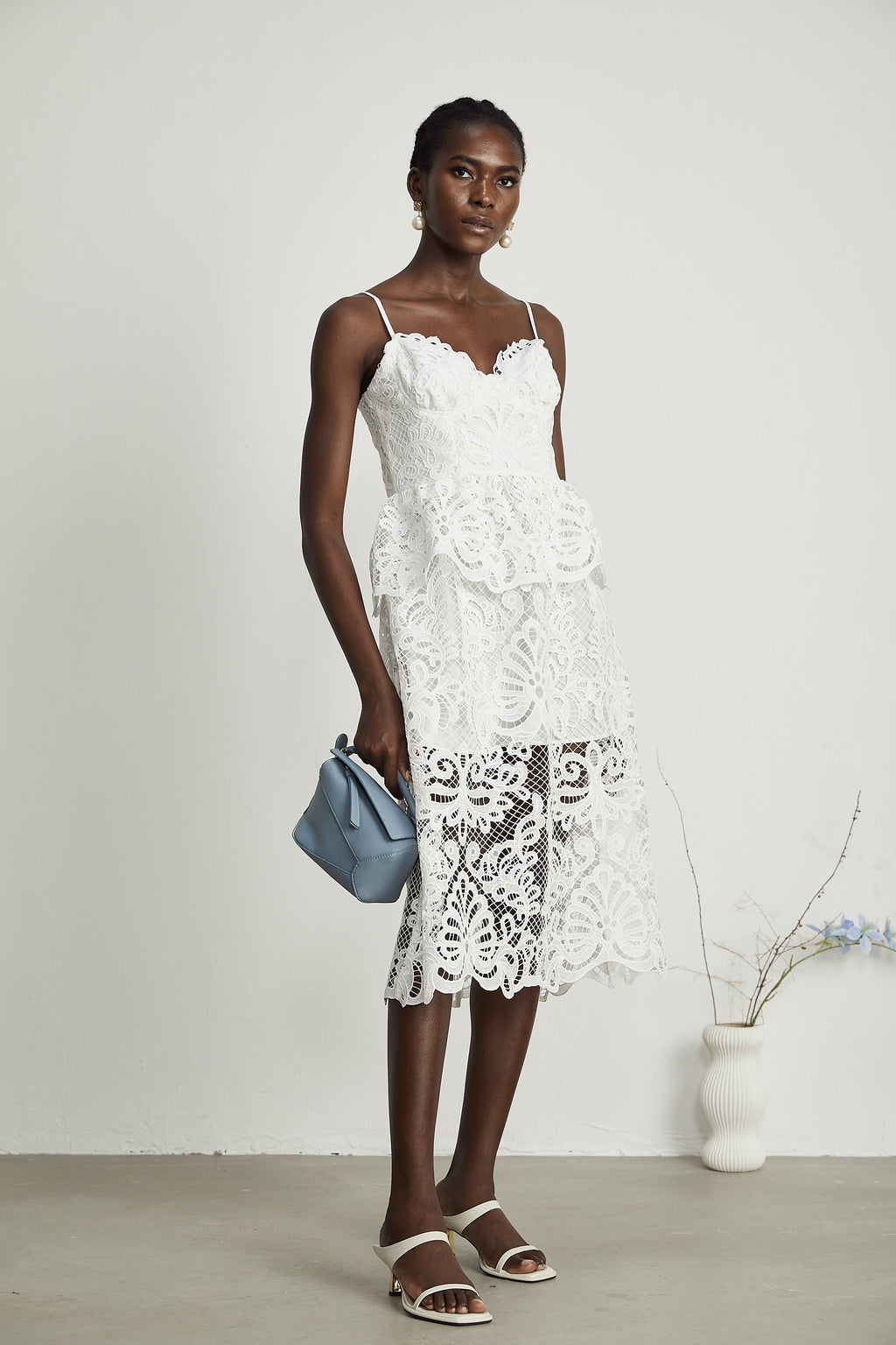 Φόρεμα Midi Από Δαντέλα Guipure Austen