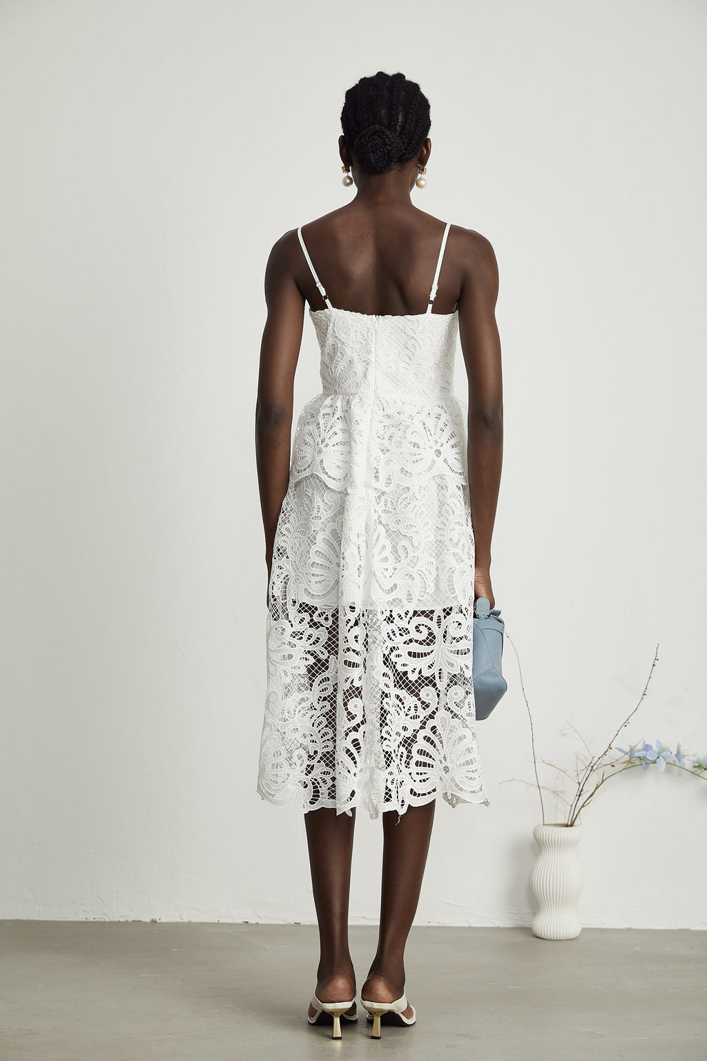Φόρεμα Midi Από Δαντέλα Guipure Austen