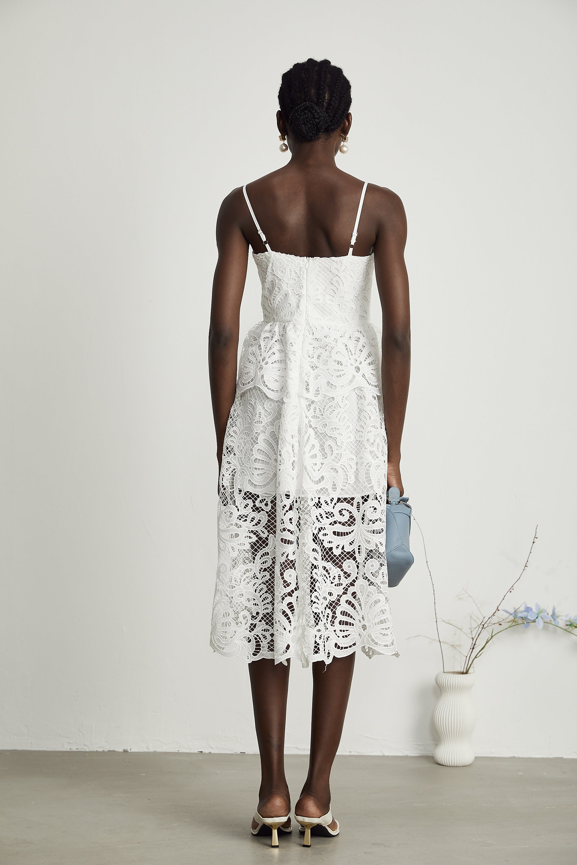 Φόρεμα Midi Από Δαντέλα Guipure Austen