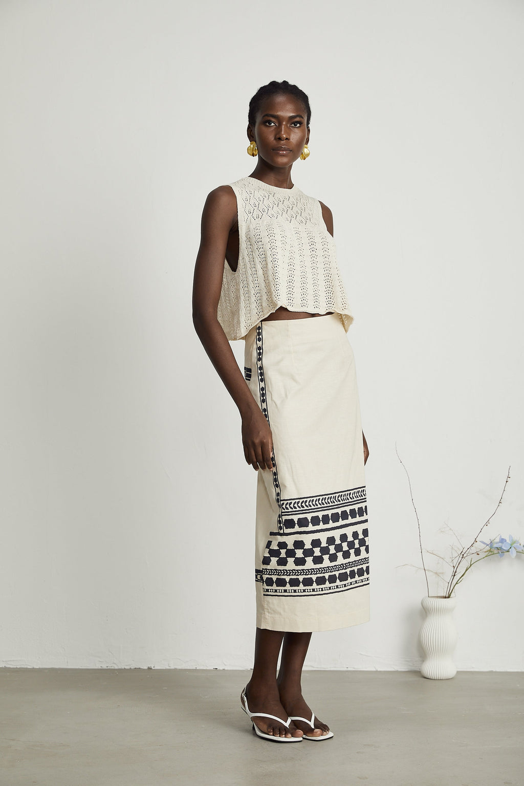 Φούστα Μίντι Με Σχέδιο Louisa