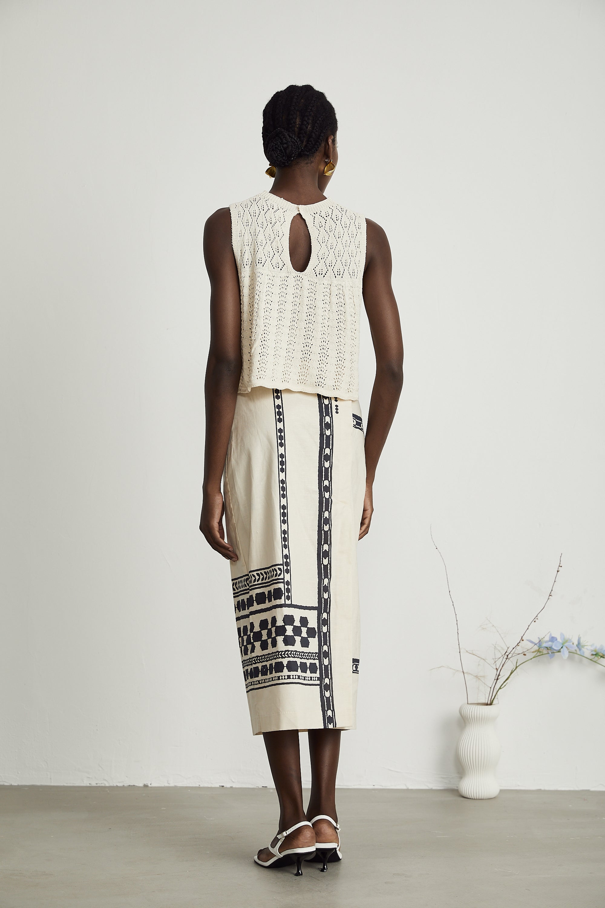 Φούστα Μίντι Με Σχέδιο Louisa