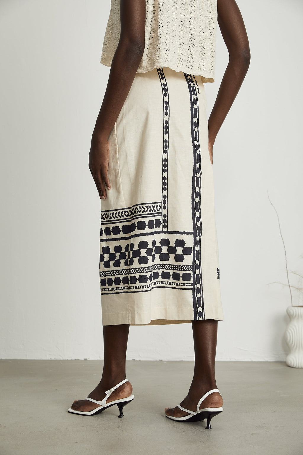 Φούστα Μίντι Με Σχέδιο Louisa