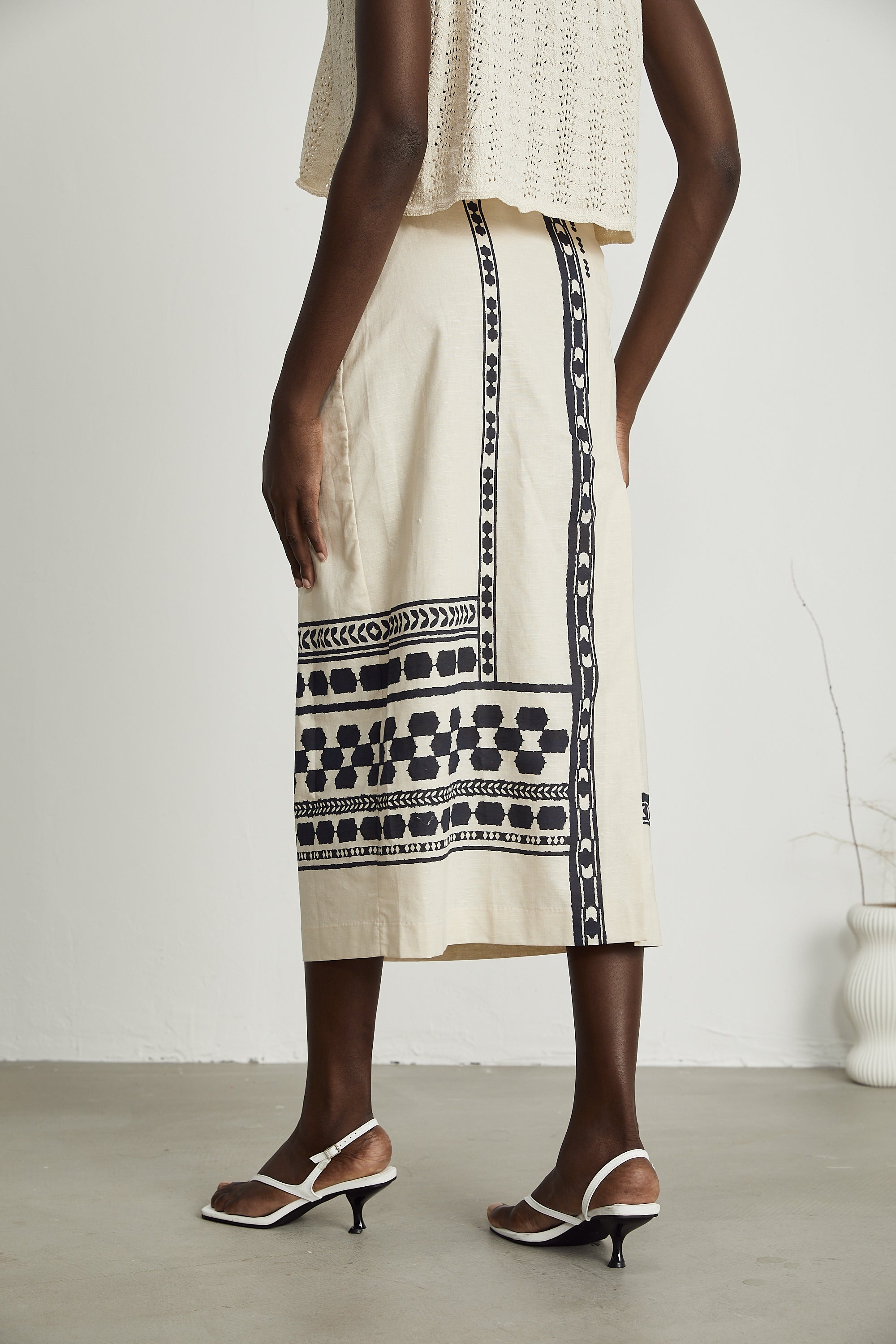 Φούστα Μίντι Με Σχέδιο Louisa