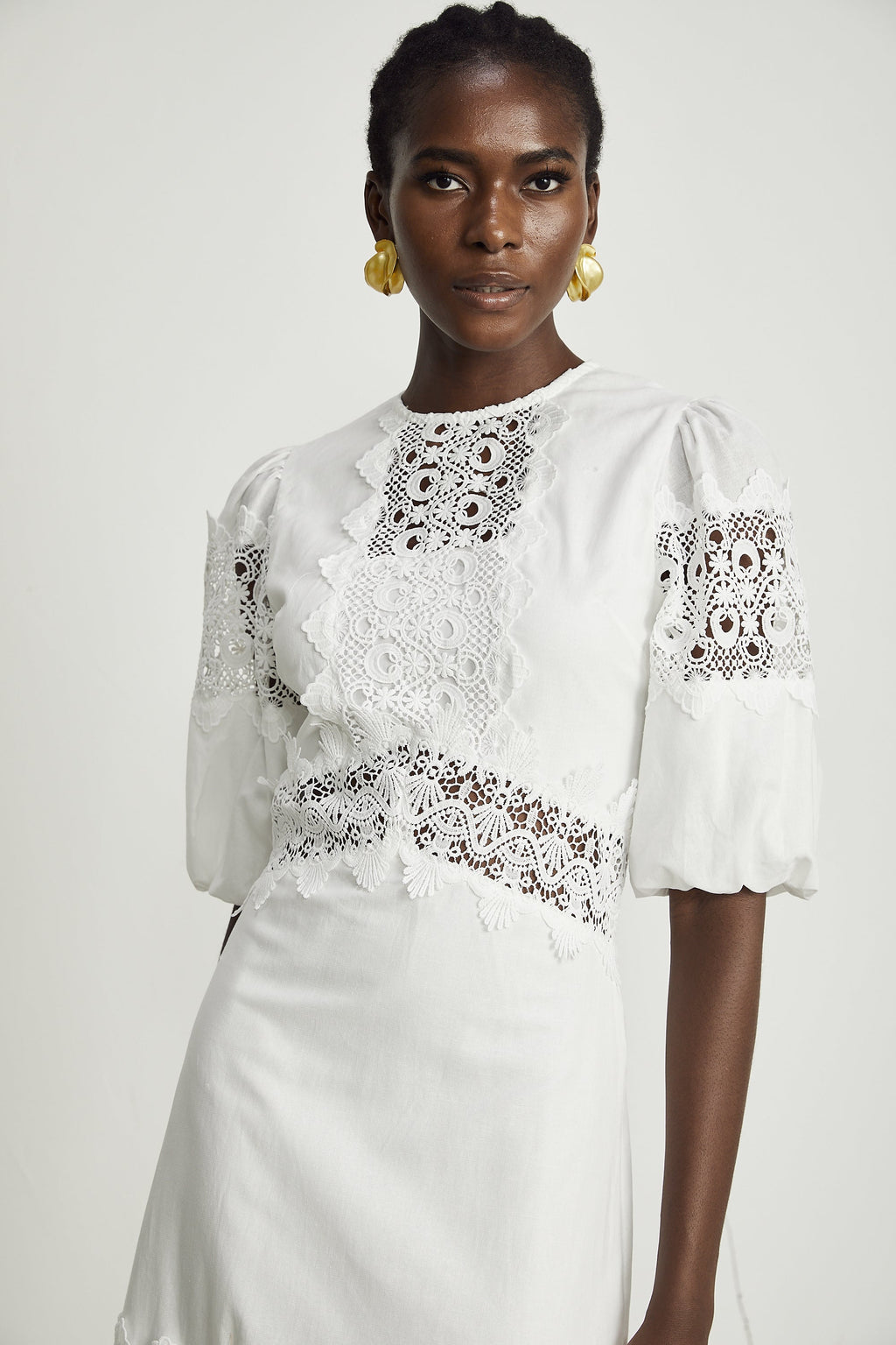 Φόρεμα Μίντι Με Δαντέλα Louise Και Λεπτομέρειες