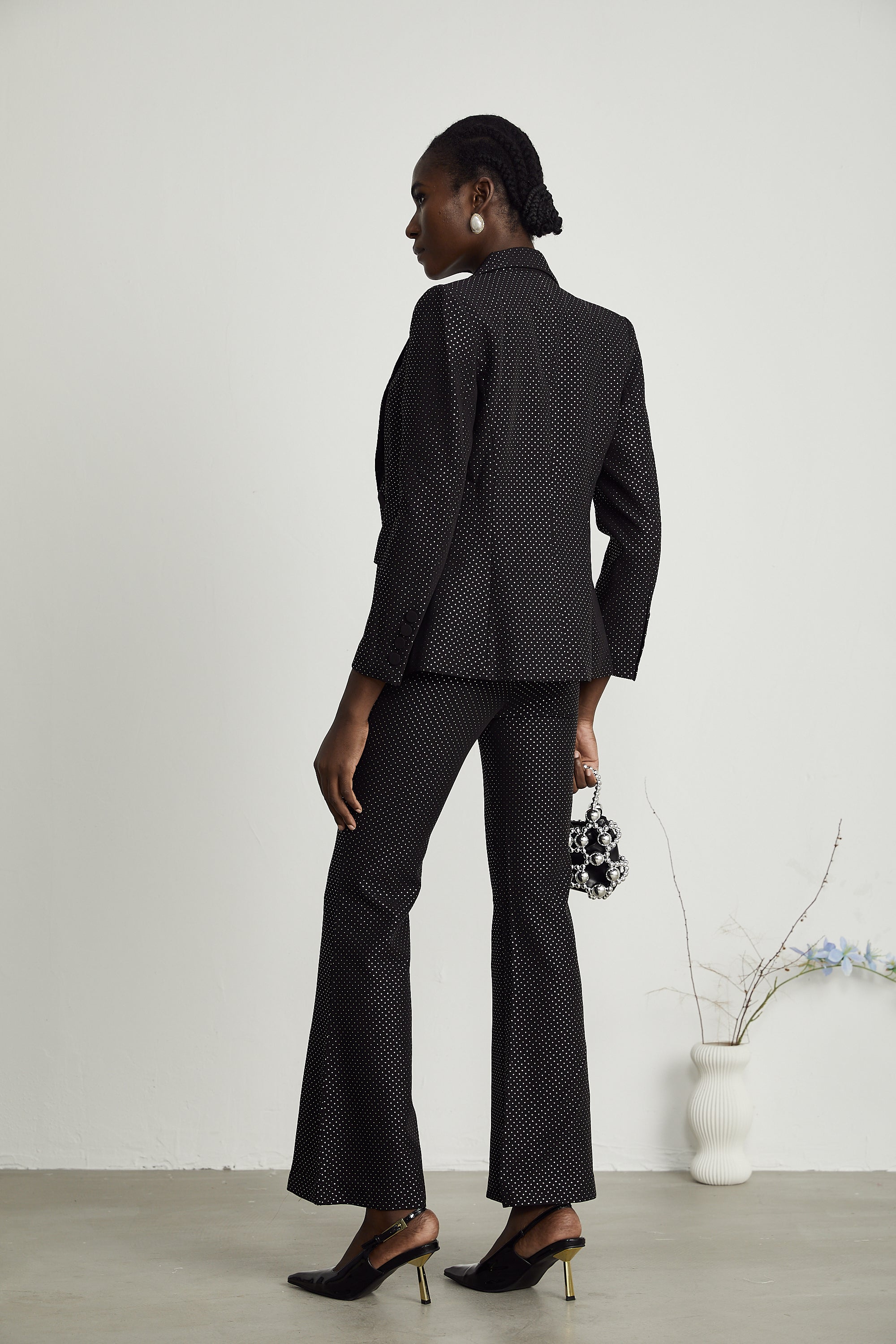 Σετ Ασορτί Μπλούζας Και Παντελονιού Με Πουά Από Το Rowena