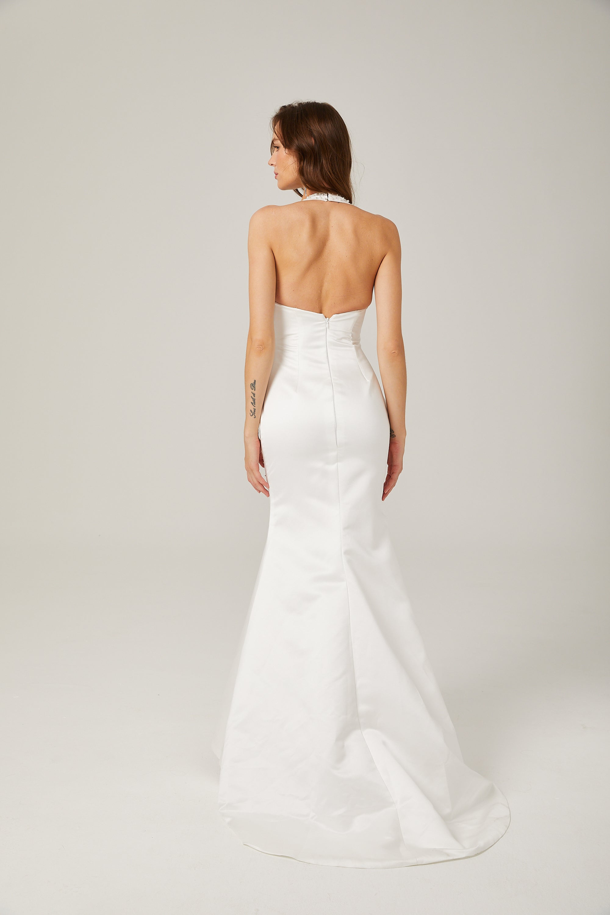 Μάξι Φόρεμα Anaïs Faux Pearl Halter