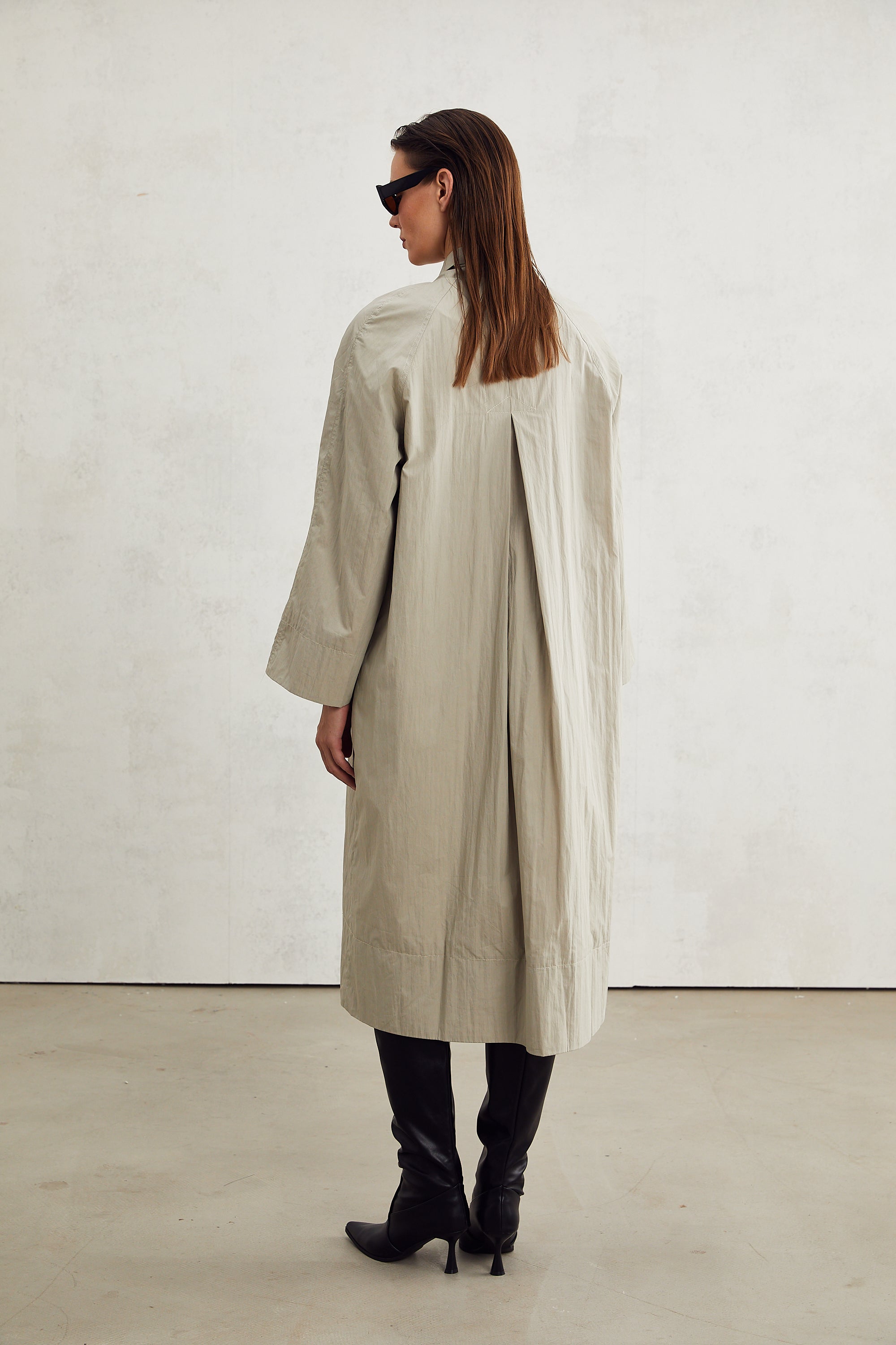 Πλεκτή Καμπαρντίνα Με Γιακά Και Κασκόλ Francine