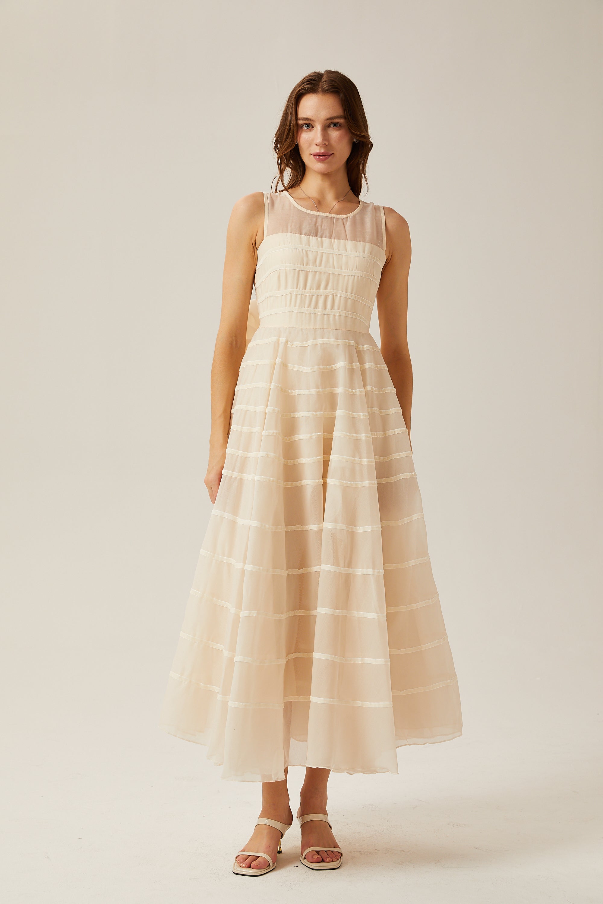 Φόρεμα Hélène Με Δέσιμο Στη Μέση Και Ρίγες