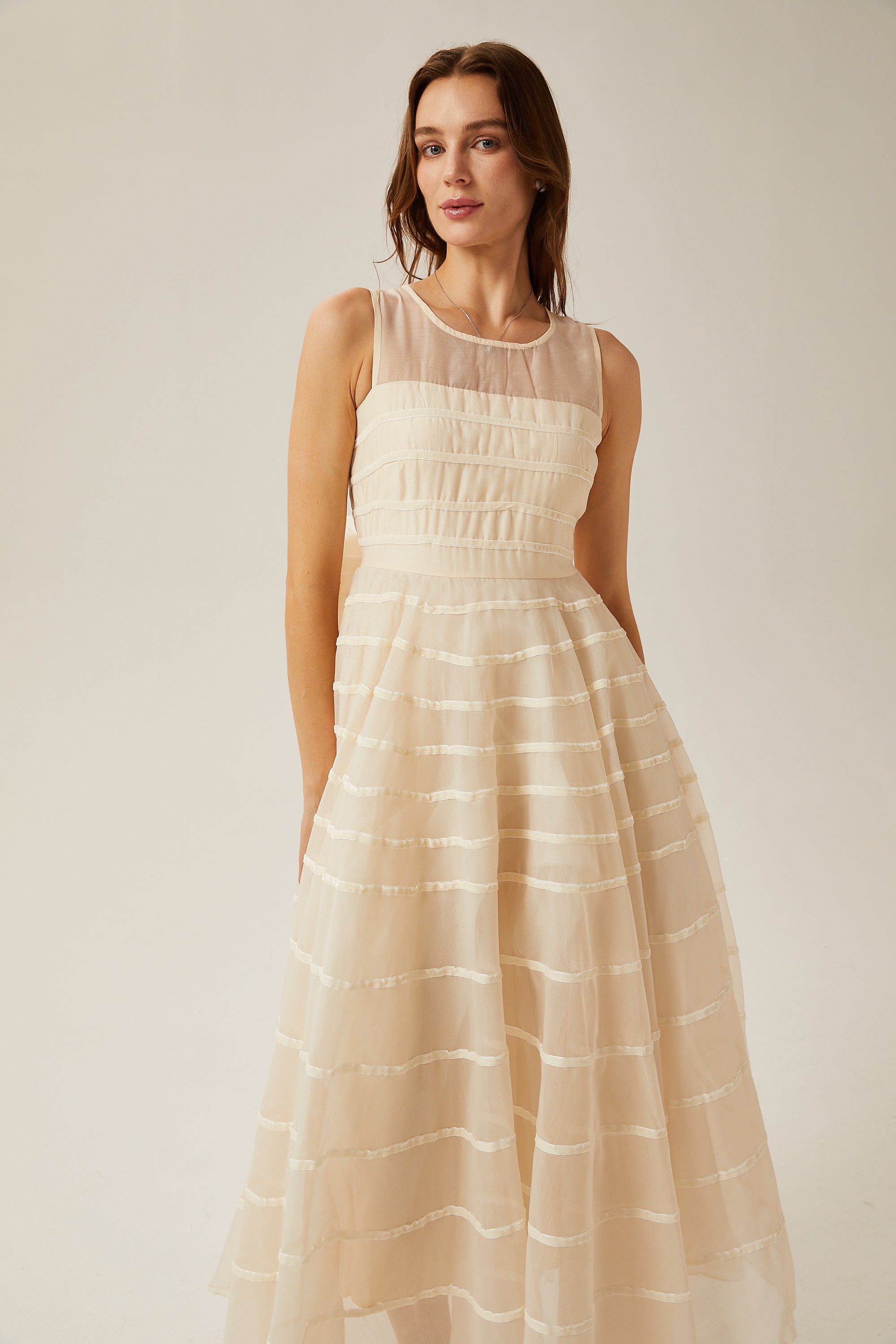 Φόρεμα Hélène Με Δέσιμο Στη Μέση Και Ρίγες