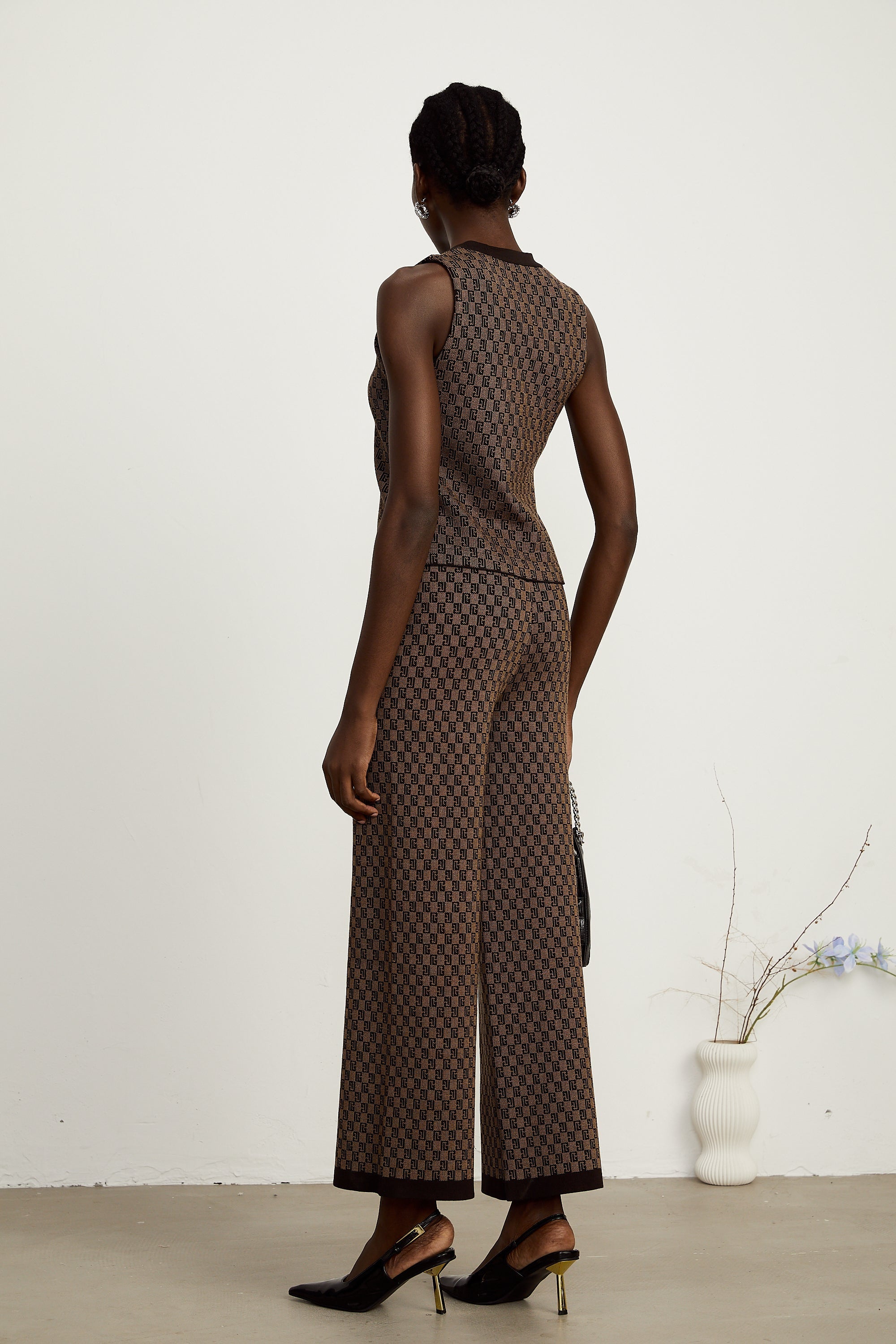 Σετ Ασορτί Μπλούζας Και Παντελονιού Cyrielle Monogram-Jacquard