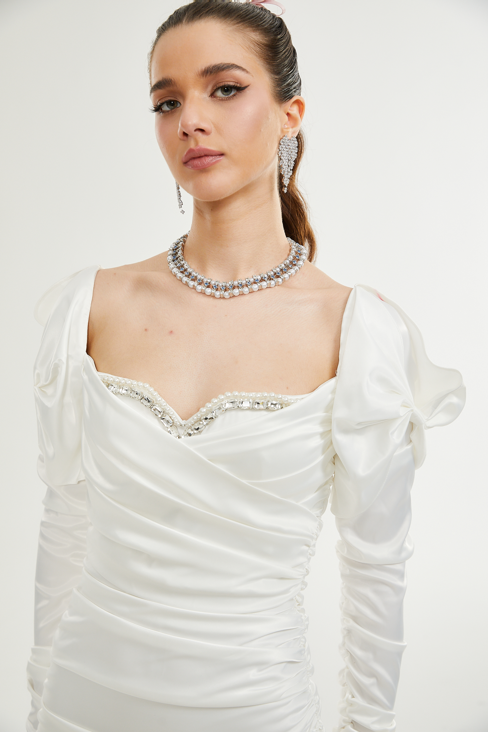 Μίνι Φόρεμα Avalon Με Κρυστάλλινη Δαντέλα Και Δαντέλα