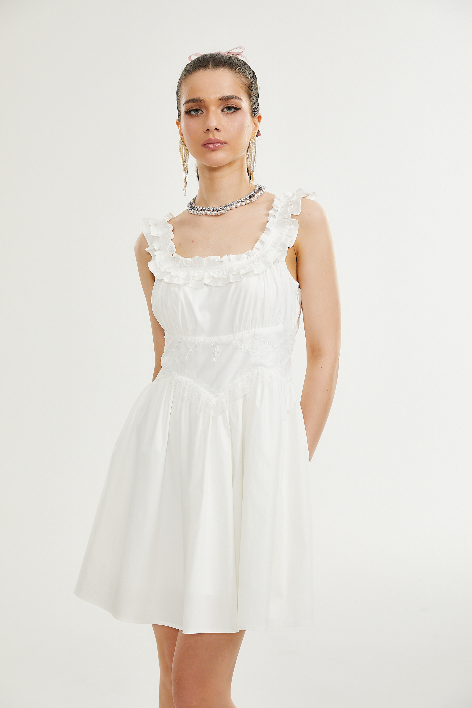 Μίνι Φόρεμα Nyala Ruffle Detail